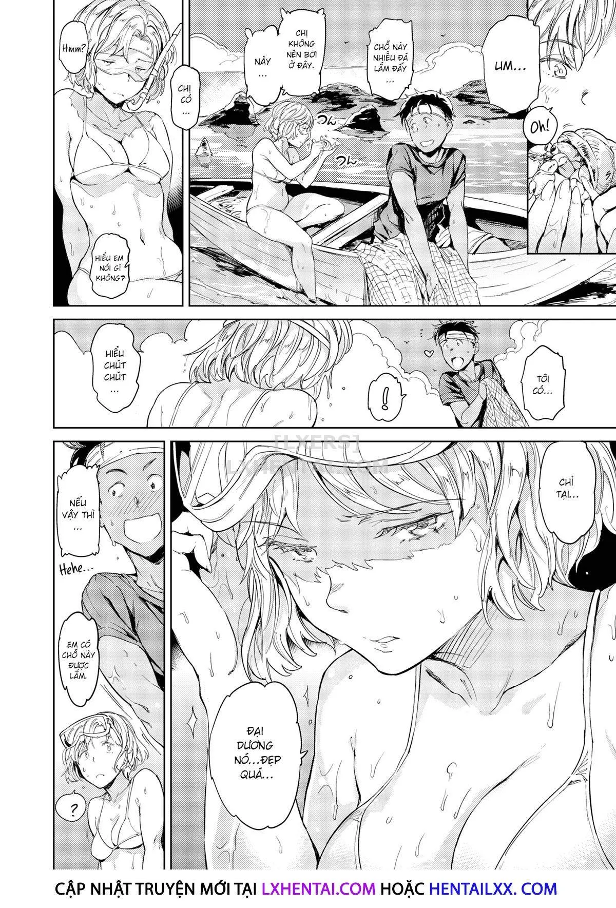 HentaiVN.net - Ảnh 4 - Mermaid Vacation [Comic Kairakuten 2020-11] - Oneshot