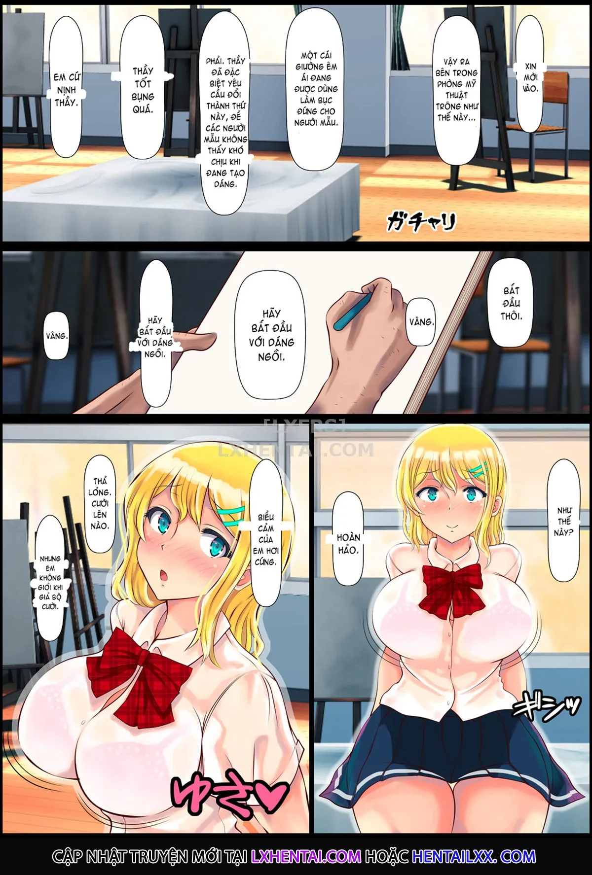 HentaiVN.net - Ảnh 11 - Blond Joshi Ryuugakusei Tanetsuke Press Namahame Taiken - Oneshot