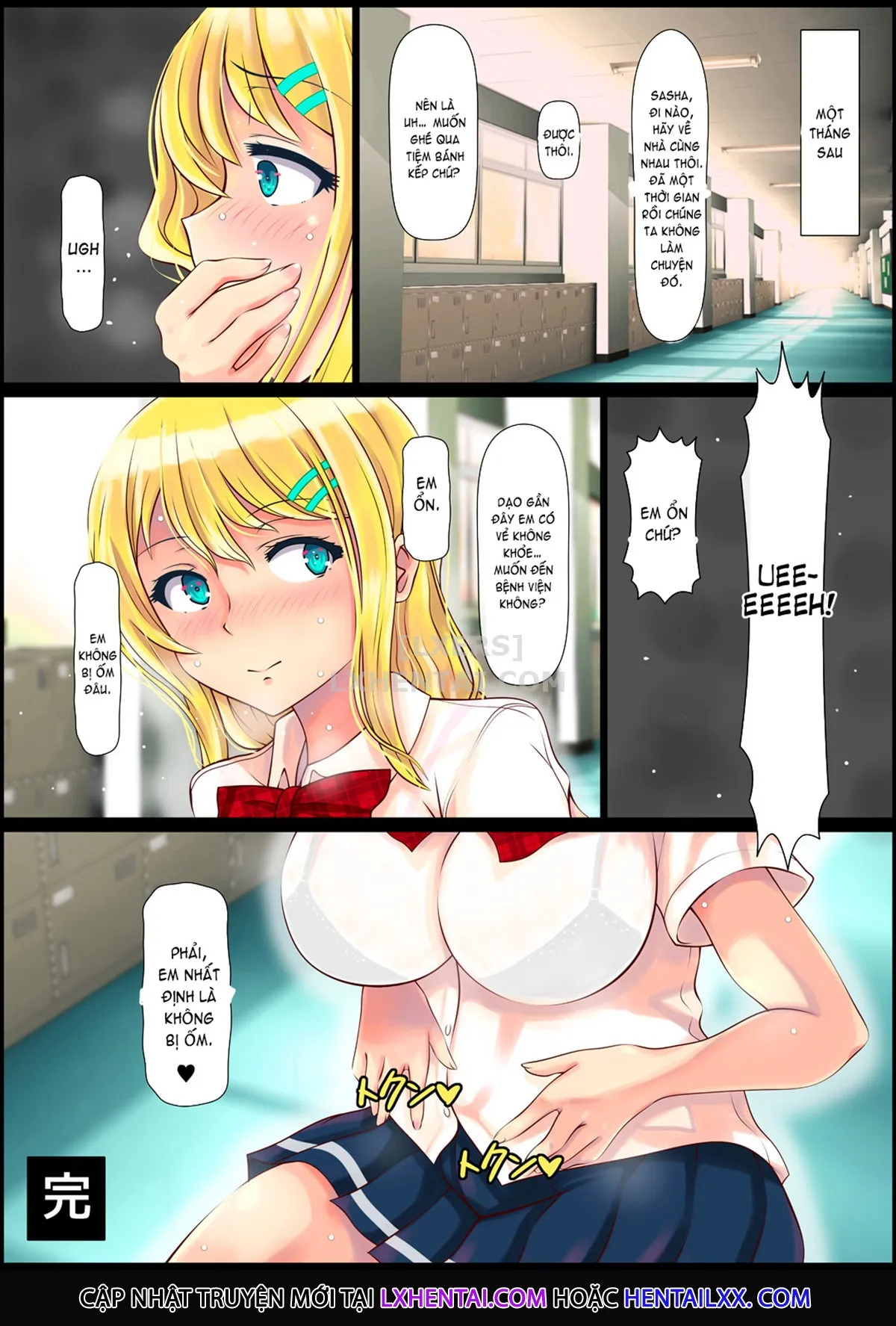 HentaiVN.net - Ảnh 54 - Blond Joshi Ryuugakusei Tanetsuke Press Namahame Taiken - Oneshot