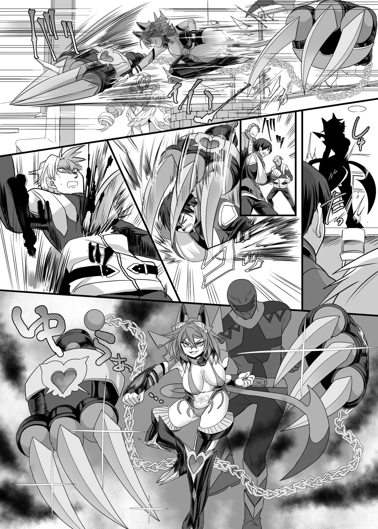 HentaiVN.net - Ảnh 34 - Biệt đội mãnh thú hoàng đạo Xích hổ [Juunishin Tiger Red ~Otosare Yuganda Seigi no Yukukata~] - Oneshot
