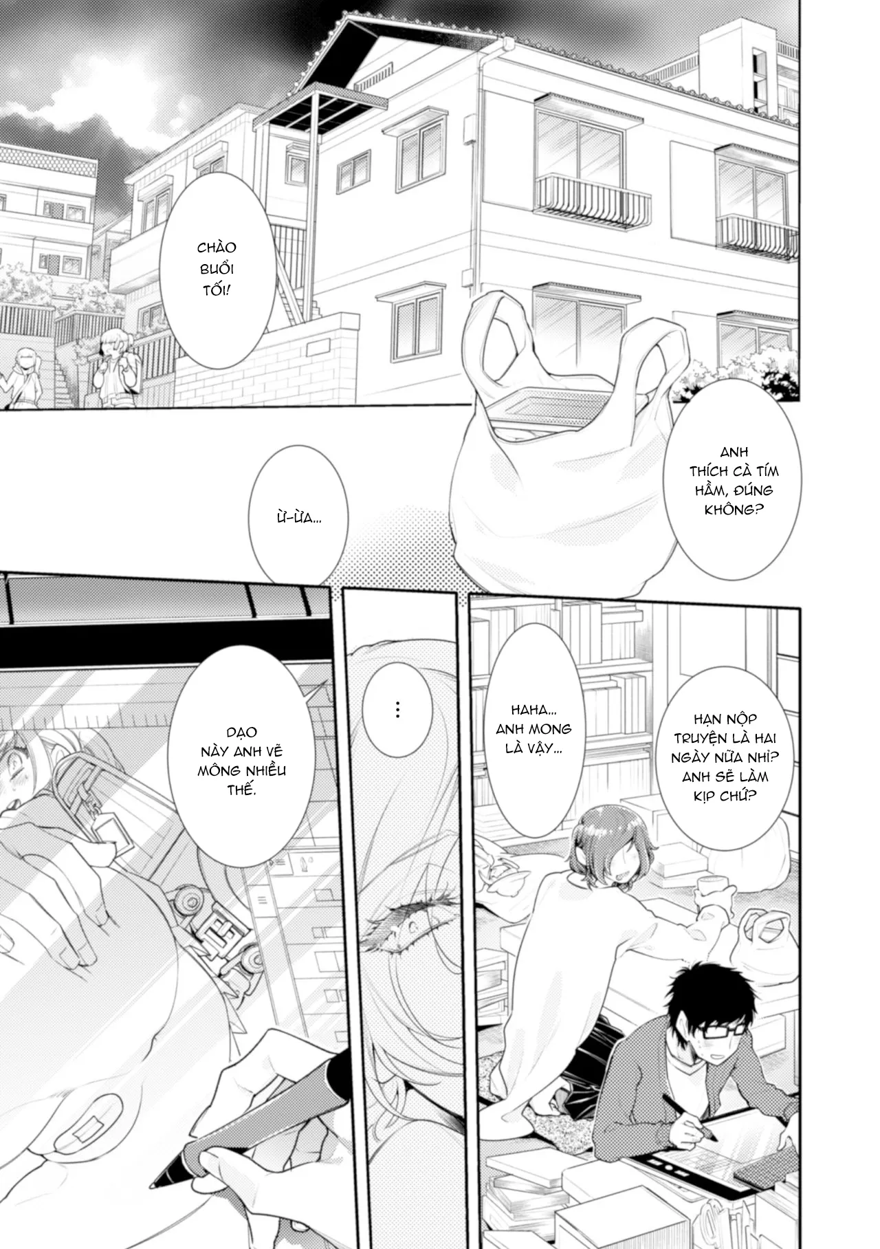 HentaiVN.net - Ảnh 25 - Lolicon Doutei Ero Mangaka-kun, Kinjo no Jojifuku Kita Yabai Mesu Onii-san ni Semarareru - Oneshot