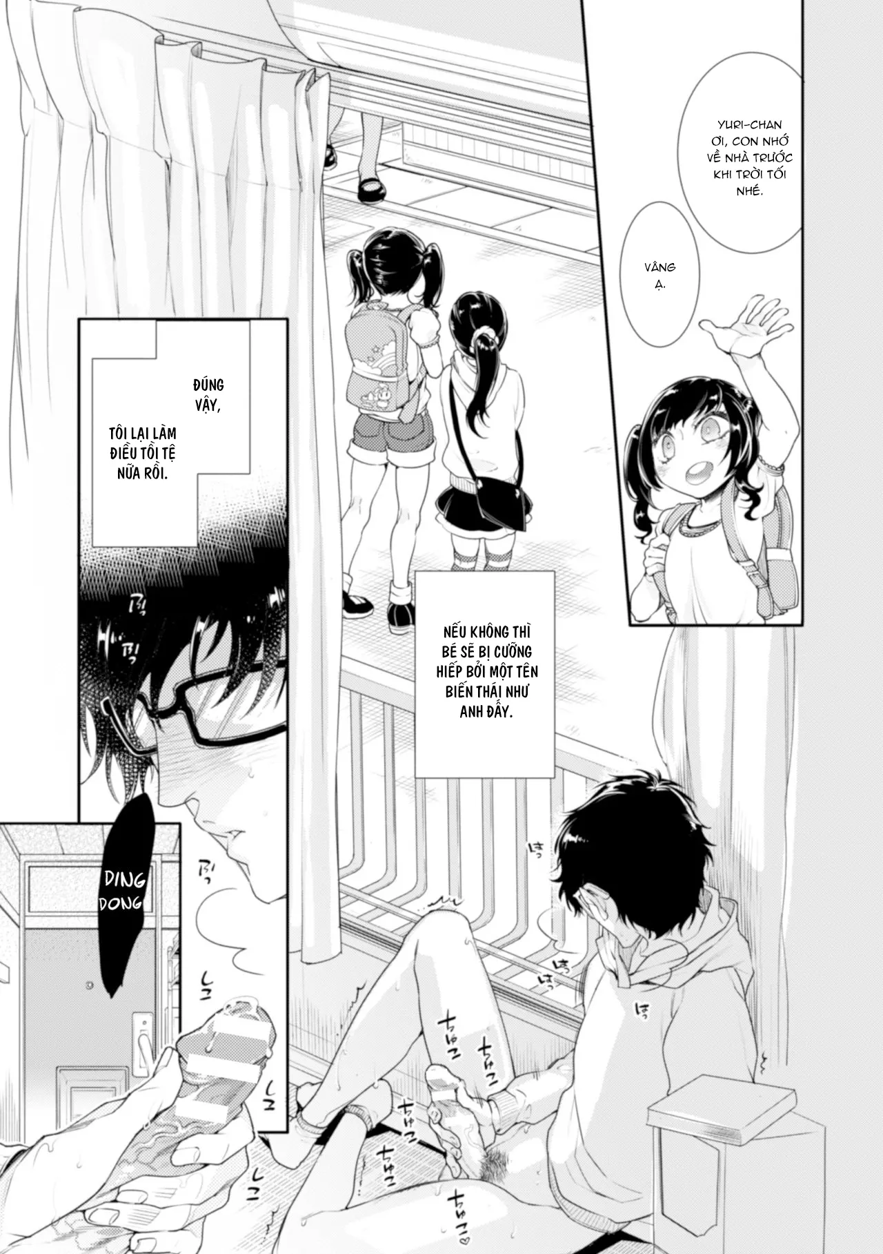 HentaiVN.net - Ảnh 3 - Lolicon Doutei Ero Mangaka-kun, Kinjo no Jojifuku Kita Yabai Mesu Onii-san ni Semarareru - Oneshot