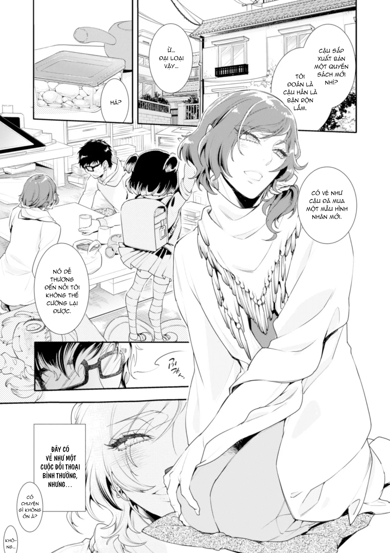 HentaiVN.net - Ảnh 5 - Lolicon Doutei Ero Mangaka-kun, Kinjo no Jojifuku Kita Yabai Mesu Onii-san ni Semarareru - Oneshot