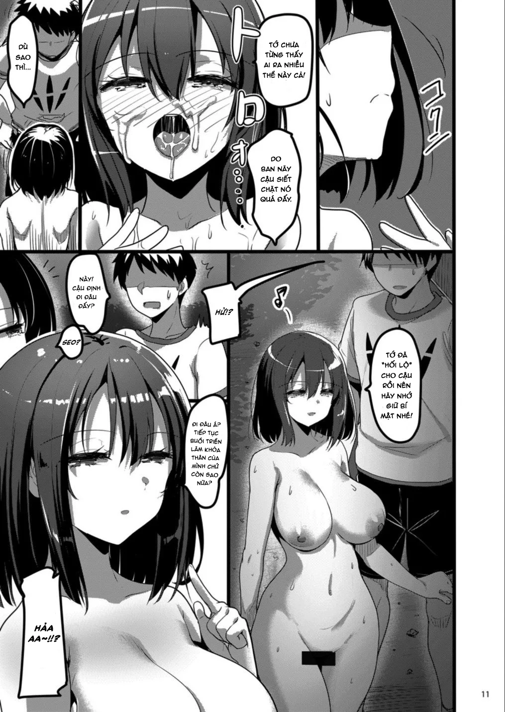 HentaiVN.net - Ảnh 10 - Ecchi na Onna ga Iru to Uwasa no Kouen ni Classmate ga Dete Kita Hanashi [Cô gái khoả thân lúc nửa đêm thì ra là cô bạn cùng lớp của tôi] - Oneshot