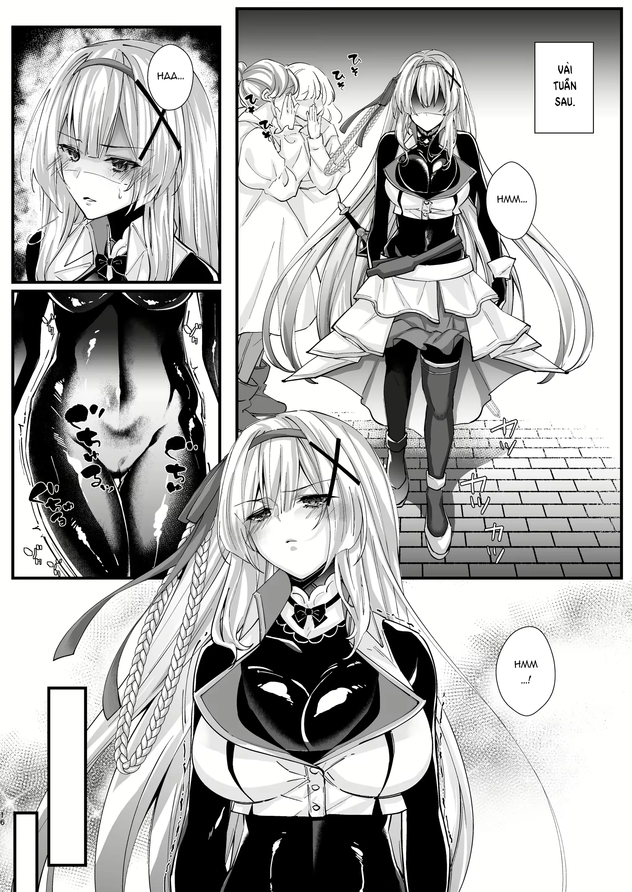 HentaiVN.net - Ảnh 16 - Cộng Sinh [パラサイトラバー ―黒ラバー触手服に寄生された姫騎士物語―] - Onechot