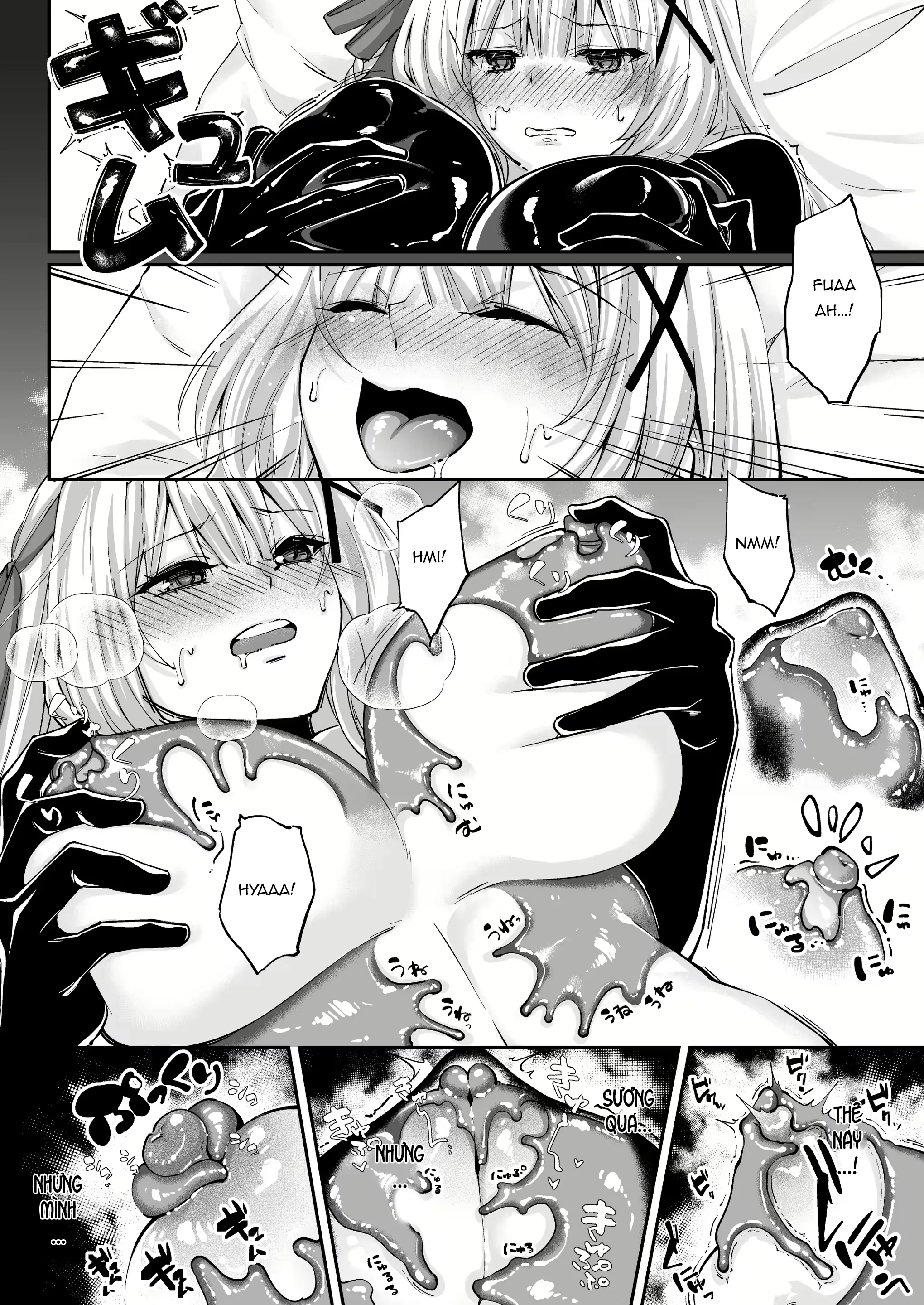 HentaiVN.net - Ảnh 18 - Cộng Sinh [パラサイトラバー ―黒ラバー触手服に寄生された姫騎士物語―] - Onechot