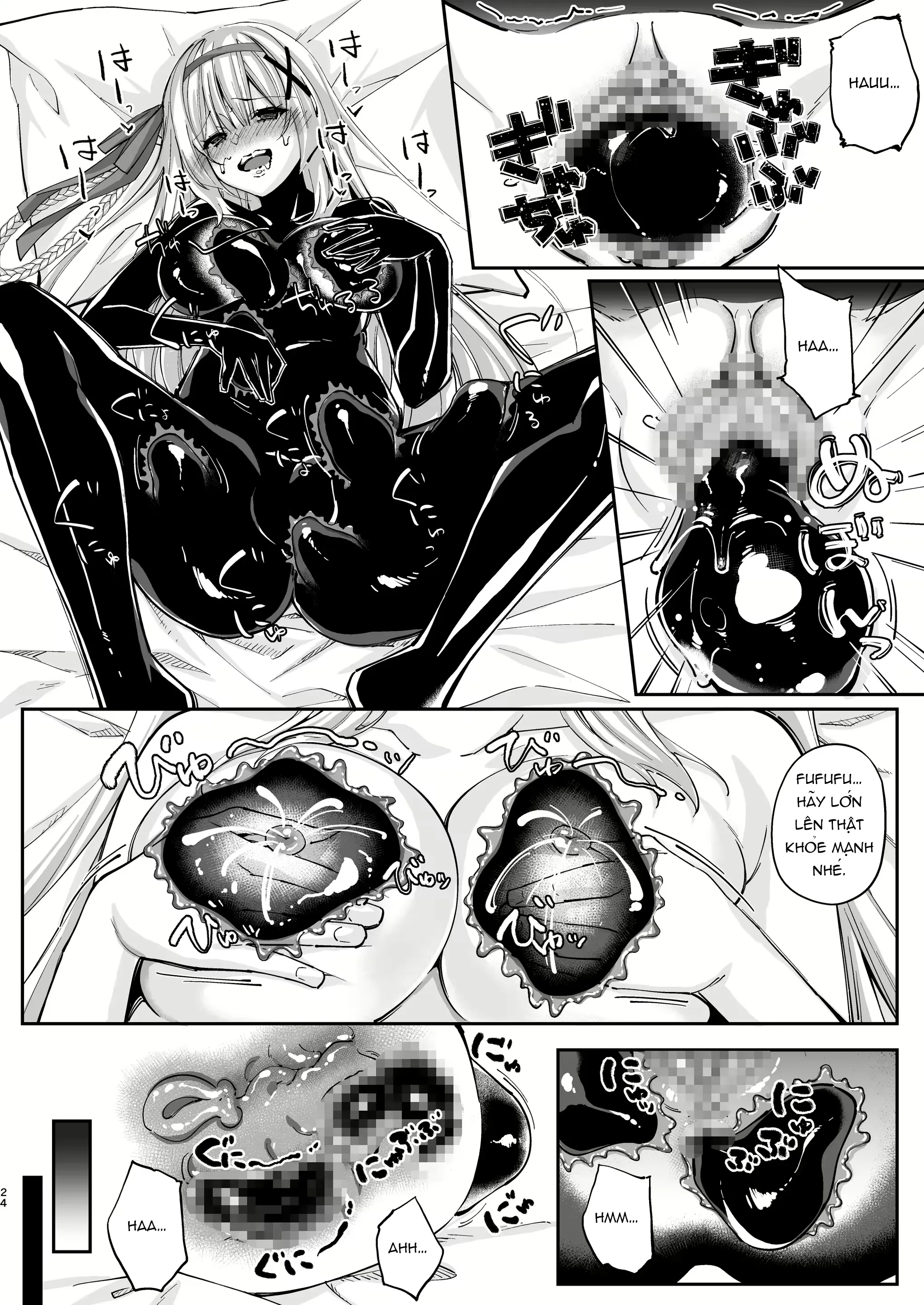 HentaiVN.net - Ảnh 24 - Cộng Sinh [パラサイトラバー ―黒ラバー触手服に寄生された姫騎士物語―] - Onechot