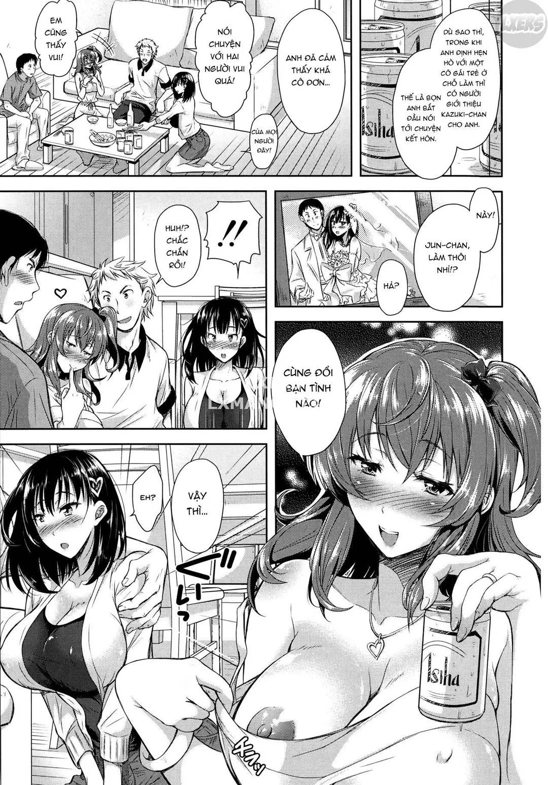 HentaiVN.net - Ảnh 8 - Yokumakezuma no Sukebegao - Chap 1