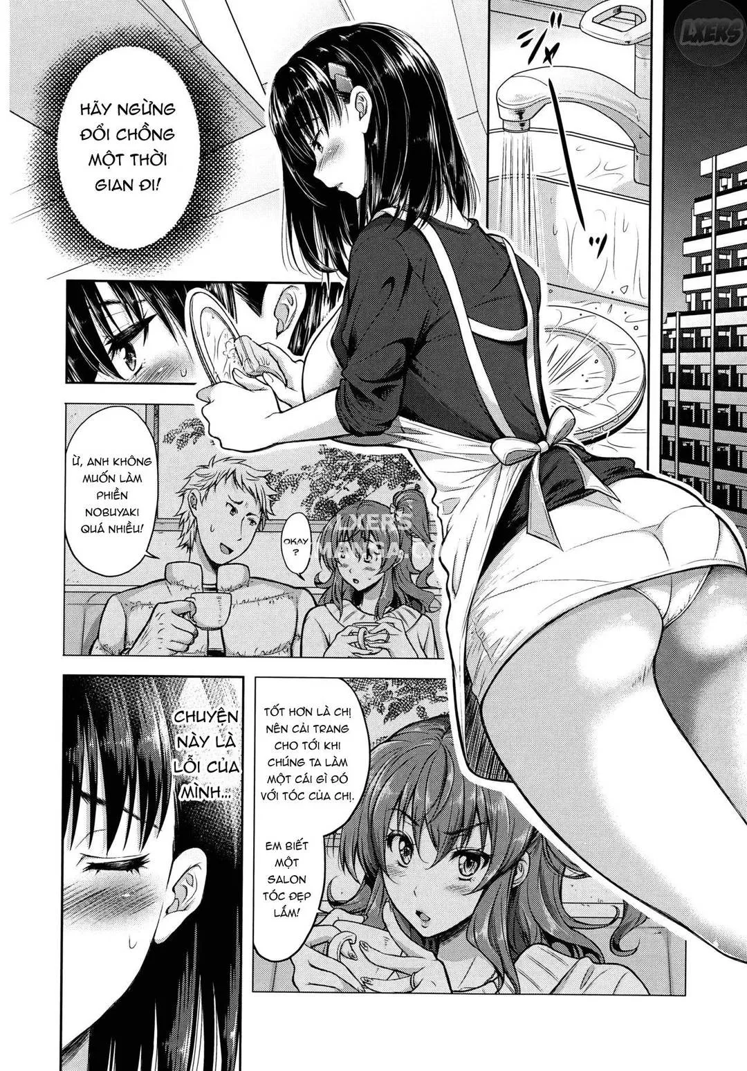 HentaiVN.net - Ảnh 5 - Yokumakezuma no Sukebegao - Chap 3