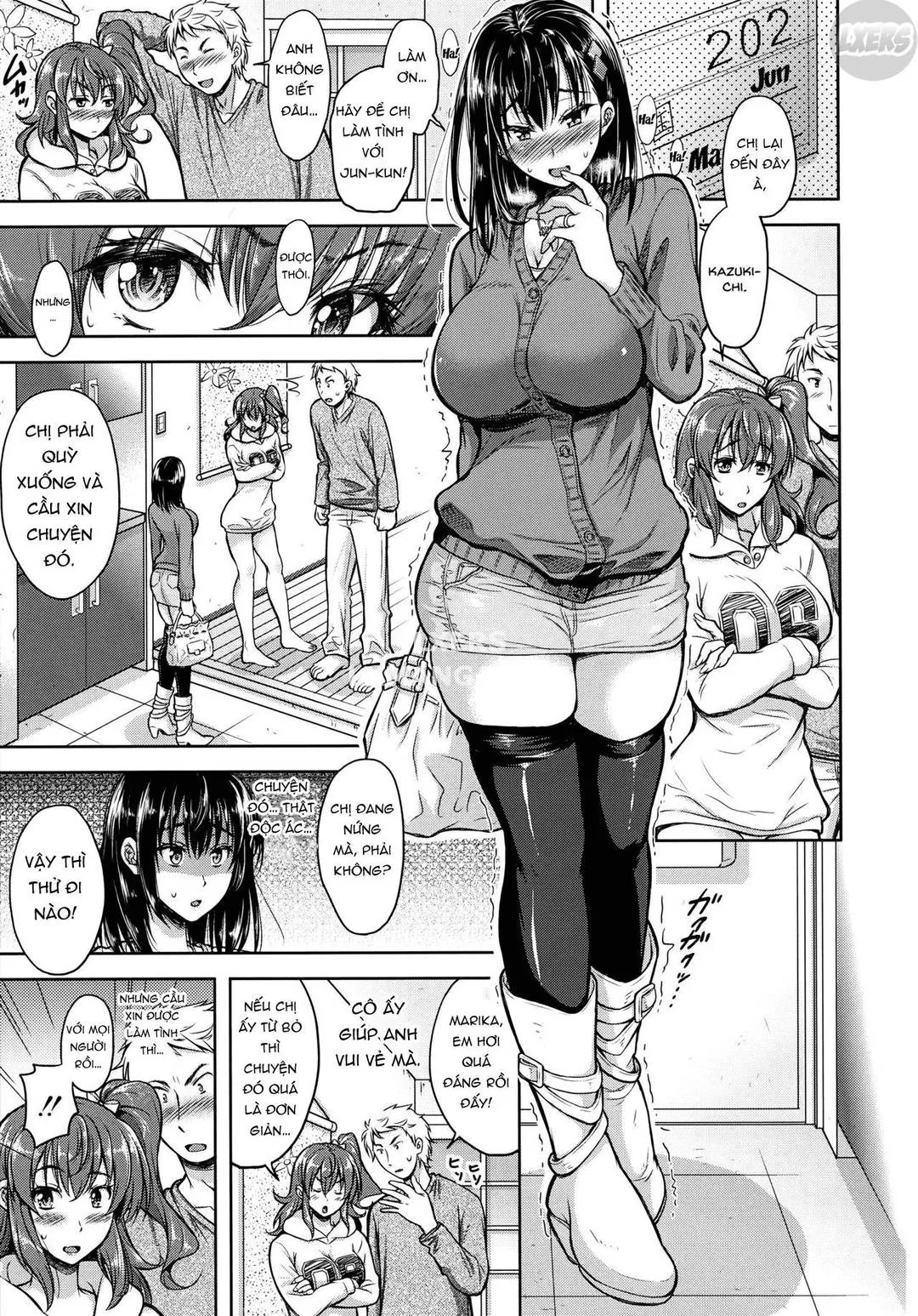 HentaiVN.net - Ảnh 8 - Yokumakezuma no Sukebegao - Chap 3