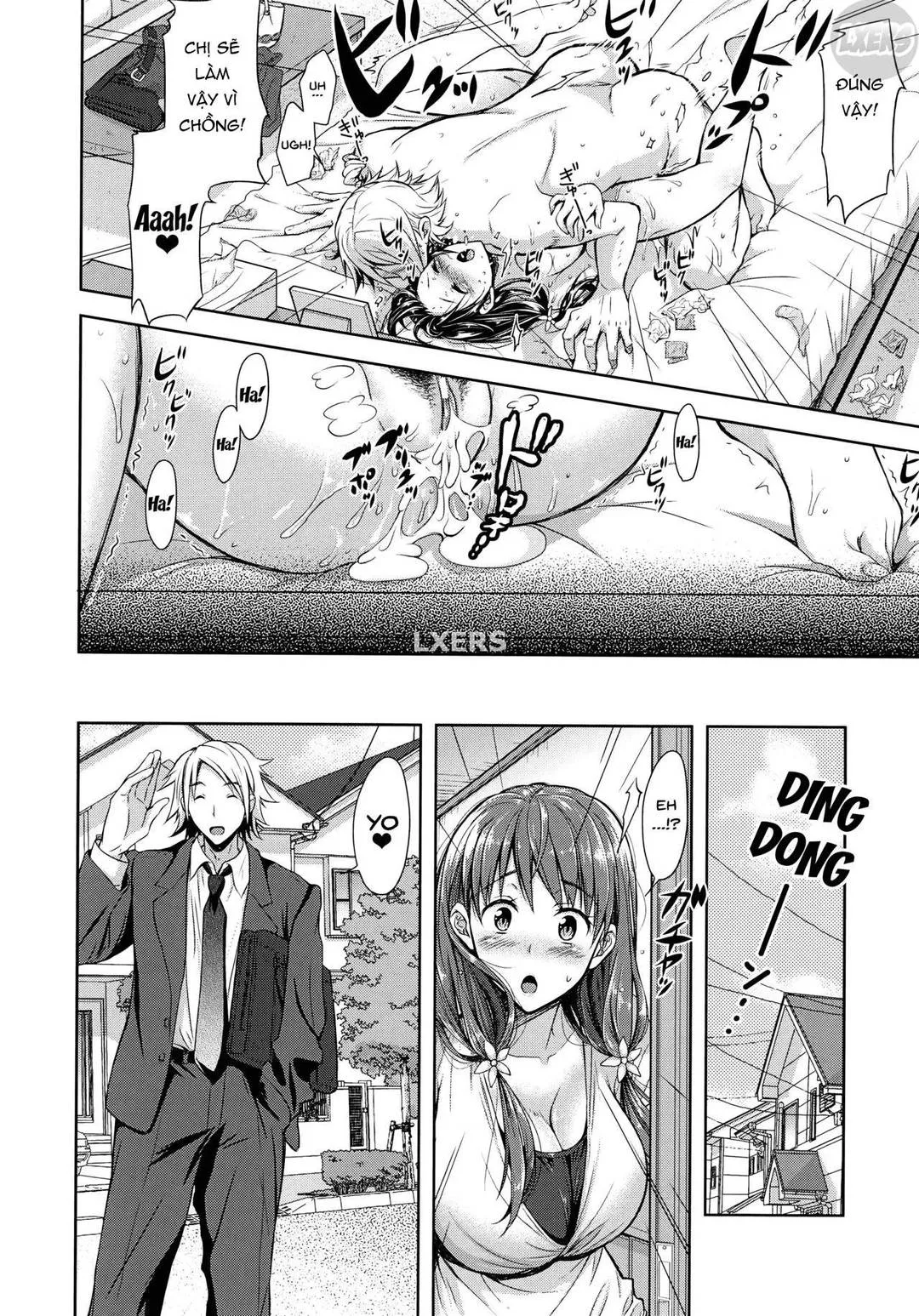 HentaiVN.net - Ảnh 9 - Yokumakezuma no Sukebegao - Chap 4