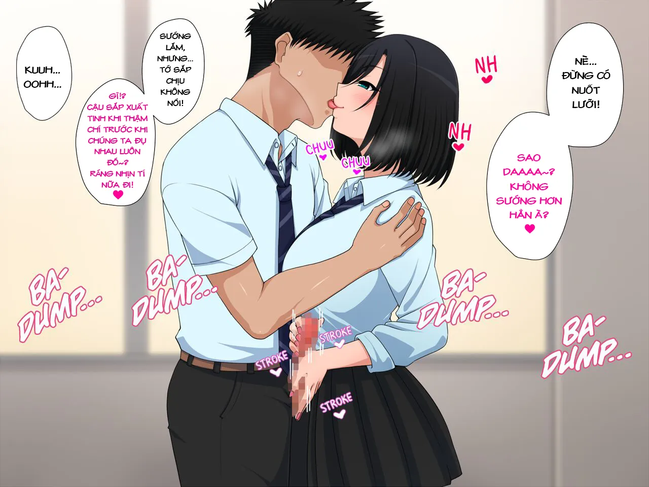 HentaiVN.net - Ảnh 9 - Cô Bạn Nứng Lồn Muốn Chơi Oẳn Tù Tì~ [Janken ni Katta; I Won At Rock Paper Scissors;] - Chap 1. Cô Bạn Đáng Yêu Bàn Trên Tự Dưng Nứng Lồn Đòi Chơi Oẳn Tù Tì~