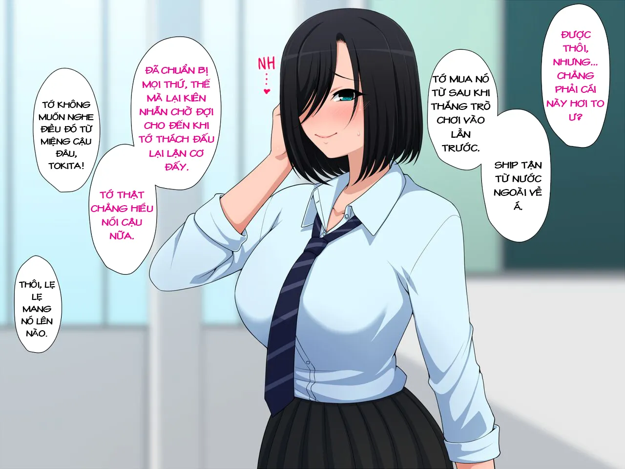 HentaiVN.net - Ảnh 5 - Cô Bạn Nứng Lồn Muốn Chơi Oẳn Tù Tì~ [Janken ni Katta; I Won At Rock Paper Scissors;] - Chap 2 [End]. Cô Bạn Đáng Yêu Bàn Trên Không Dính Bầu Nên Lại Đòi Chơi Oẳn Tù Tì~