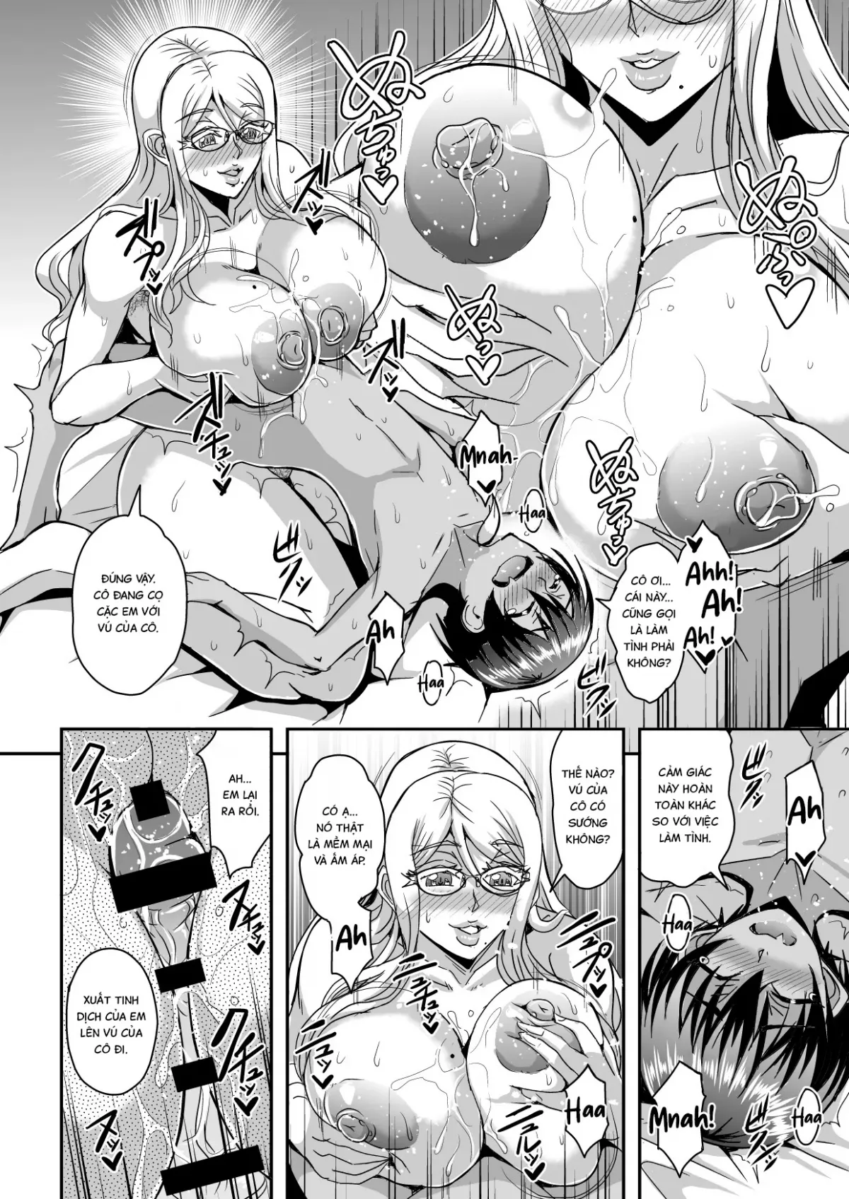HentaiVN.net - Ảnh 27 - Bakunyuu Hitozuma Kinpatsu Gaikokujin Jokyoushi ga Mura no Inshuu de Kasshoku Shota no Fudeoroshi o Suru Hanashi - Oneshot