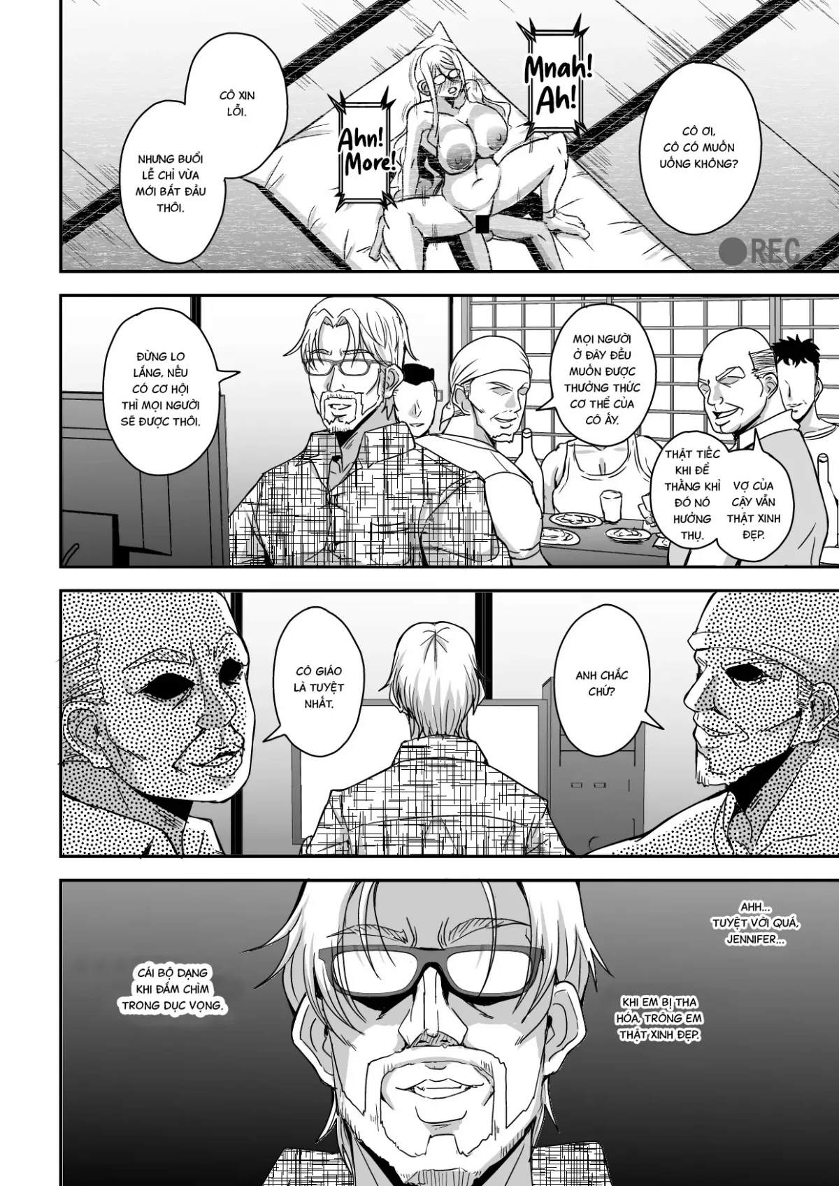 HentaiVN.net - Ảnh 29 - Bakunyuu Hitozuma Kinpatsu Gaikokujin Jokyoushi ga Mura no Inshuu de Kasshoku Shota no Fudeoroshi o Suru Hanashi - Oneshot