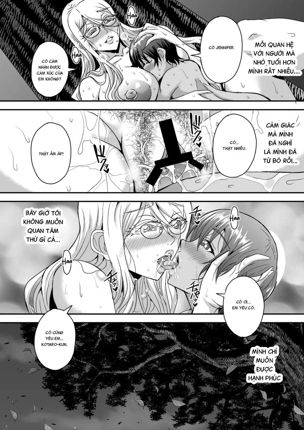 HentaiVN.net - Ảnh 55 - Bakunyuu Hitozuma Kinpatsu Gaikokujin Jokyoushi ga Mura no Inshuu de Kasshoku Shota no Fudeoroshi o Suru Hanashi - Oneshot