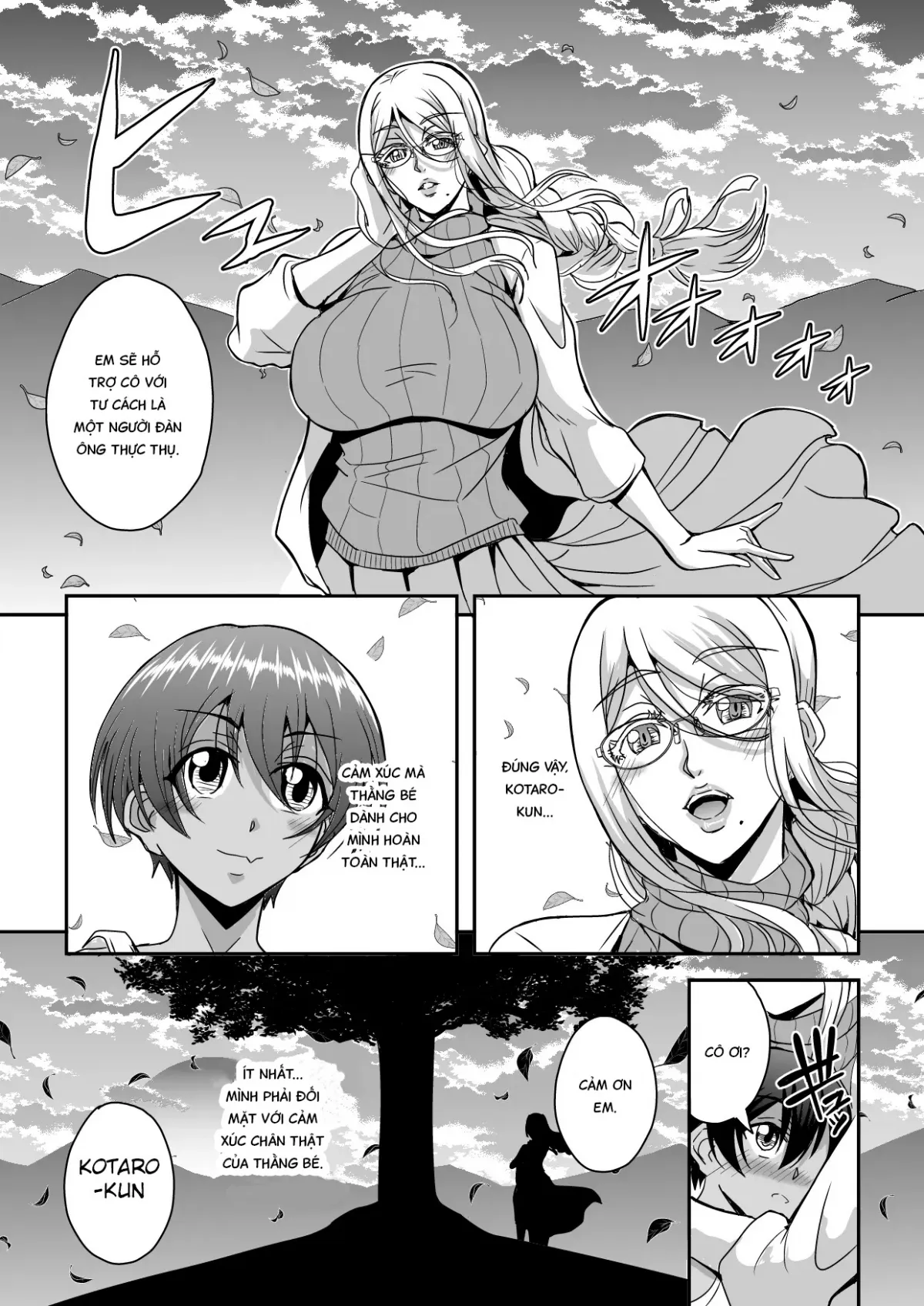 HentaiVN.net - Ảnh 8 - Bakunyuu Hitozuma Kinpatsu Gaikokujin Jokyoushi ga Mura no Inshuu de Kasshoku Shota no Fudeoroshi o Suru Hanashi - Oneshot
