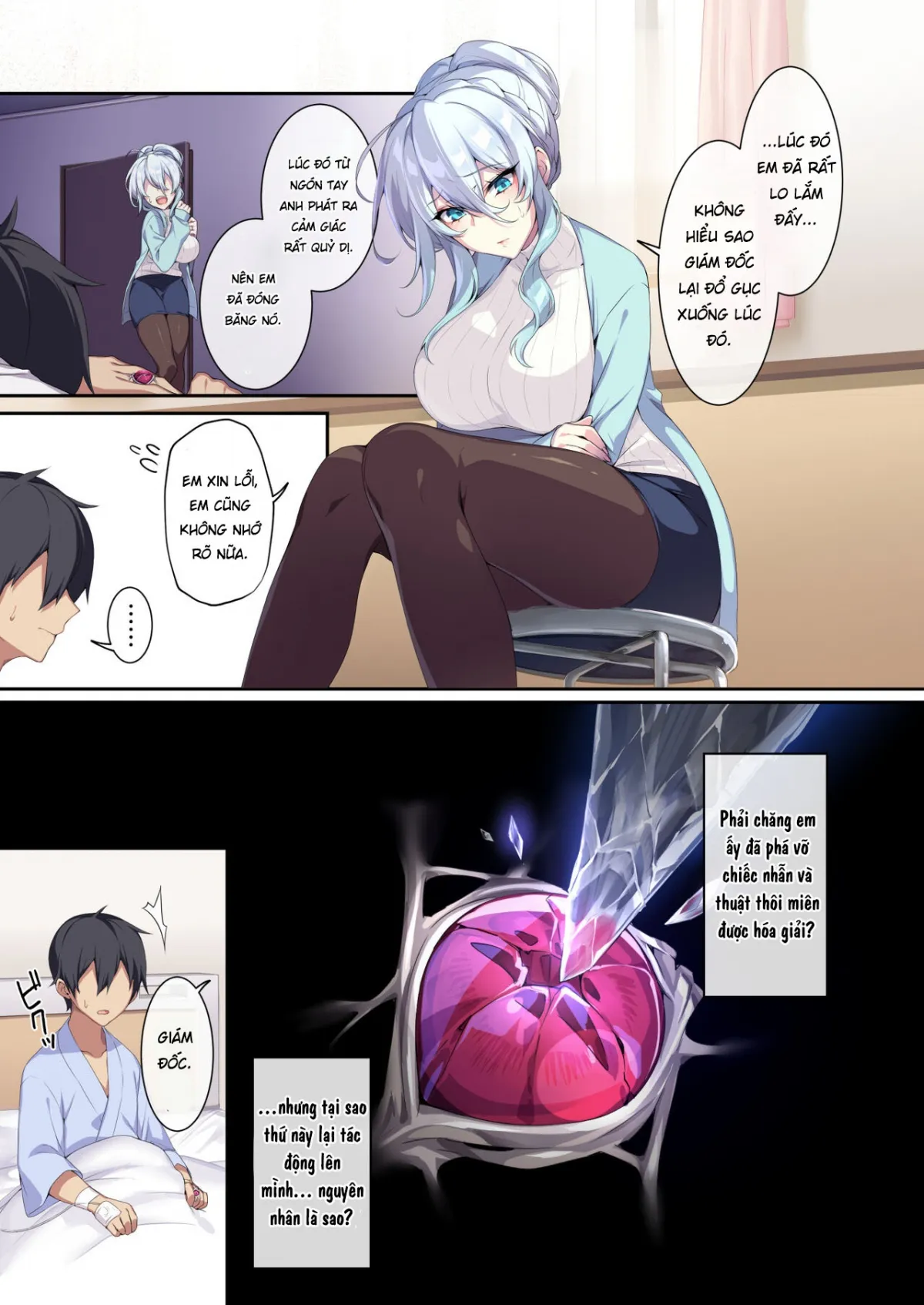 HentaiVN.net - Ảnh 10 - Hitozukiai ga Nigate na Miboujin no Yukionna-san to Noroi no Yubiwa 2 - Chap 1 Địt em vu nữ quỷ