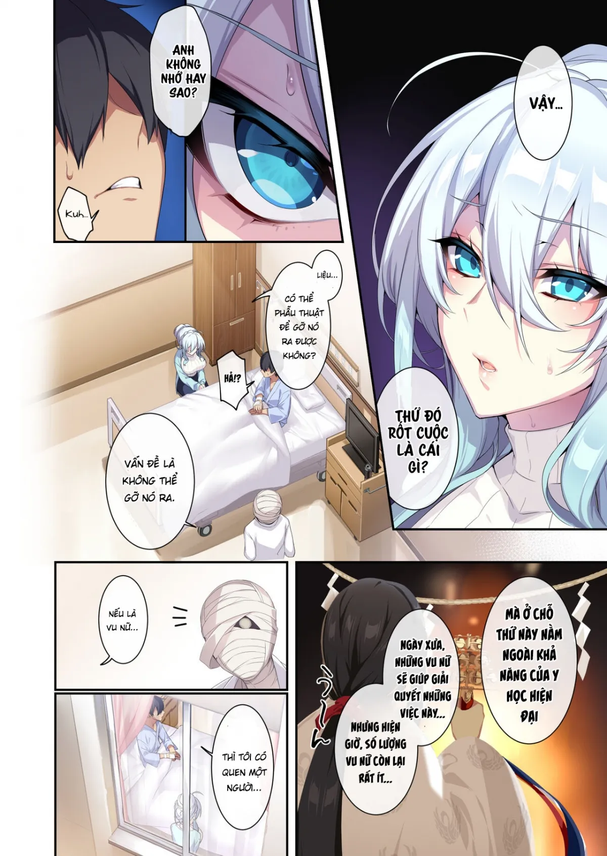 HentaiVN.net - Ảnh 11 - Hitozukiai ga Nigate na Miboujin no Yukionna-san to Noroi no Yubiwa 2 - Chap 1 Địt em vu nữ quỷ