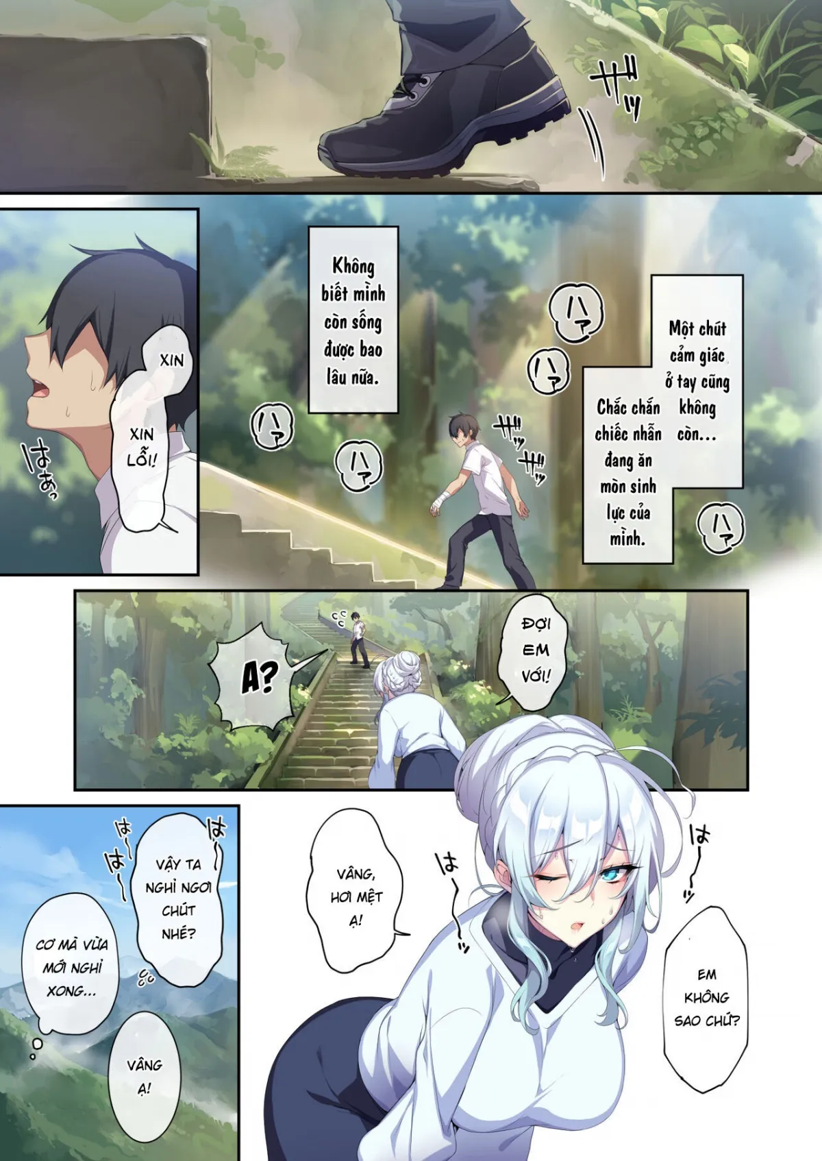 HentaiVN.net - Ảnh 12 - Hitozukiai ga Nigate na Miboujin no Yukionna-san to Noroi no Yubiwa 2 - Chap 1 Địt em vu nữ quỷ