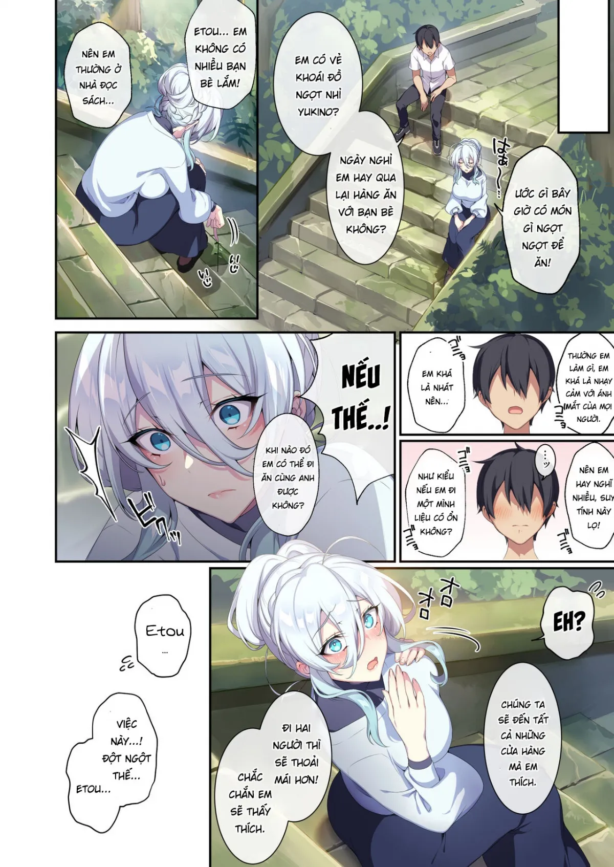HentaiVN.net - Ảnh 13 - Hitozukiai ga Nigate na Miboujin no Yukionna-san to Noroi no Yubiwa 2 - Chap 1 Địt em vu nữ quỷ