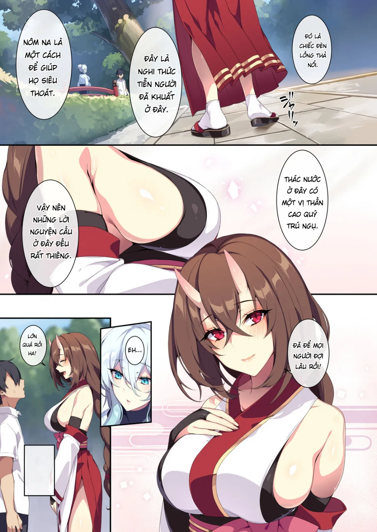 HentaiVN.net - Ảnh 16 - Hitozukiai ga Nigate na Miboujin no Yukionna-san to Noroi no Yubiwa 2 - Chap 1 Địt em vu nữ quỷ