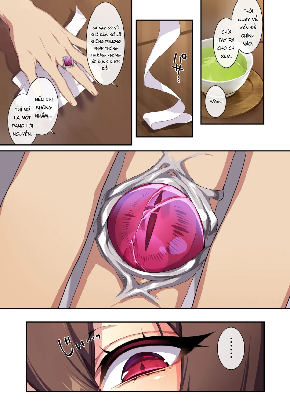 HentaiVN.net - Ảnh 20 - Hitozukiai ga Nigate na Miboujin no Yukionna-san to Noroi no Yubiwa 2 - Chap 1 Địt em vu nữ quỷ