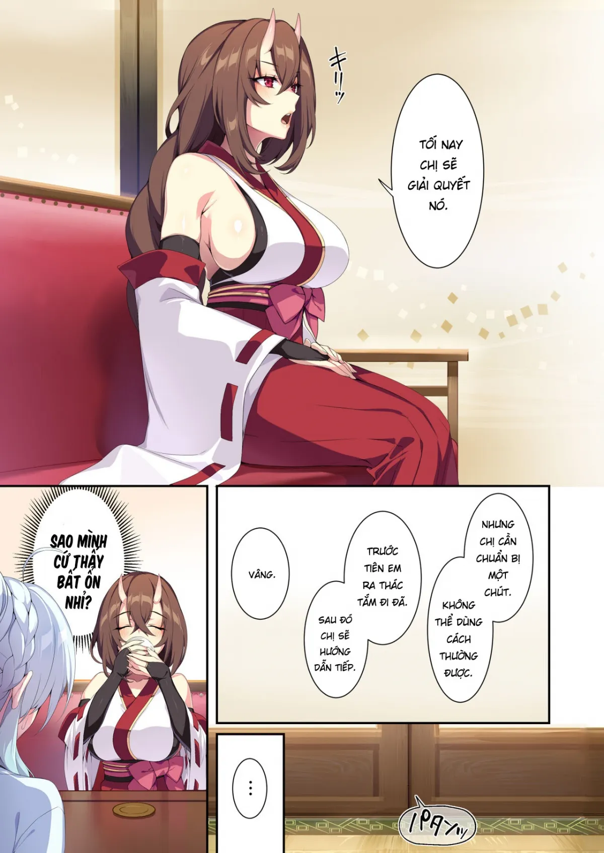 HentaiVN.net - Ảnh 22 - Hitozukiai ga Nigate na Miboujin no Yukionna-san to Noroi no Yubiwa 2 - Chap 1 Địt em vu nữ quỷ