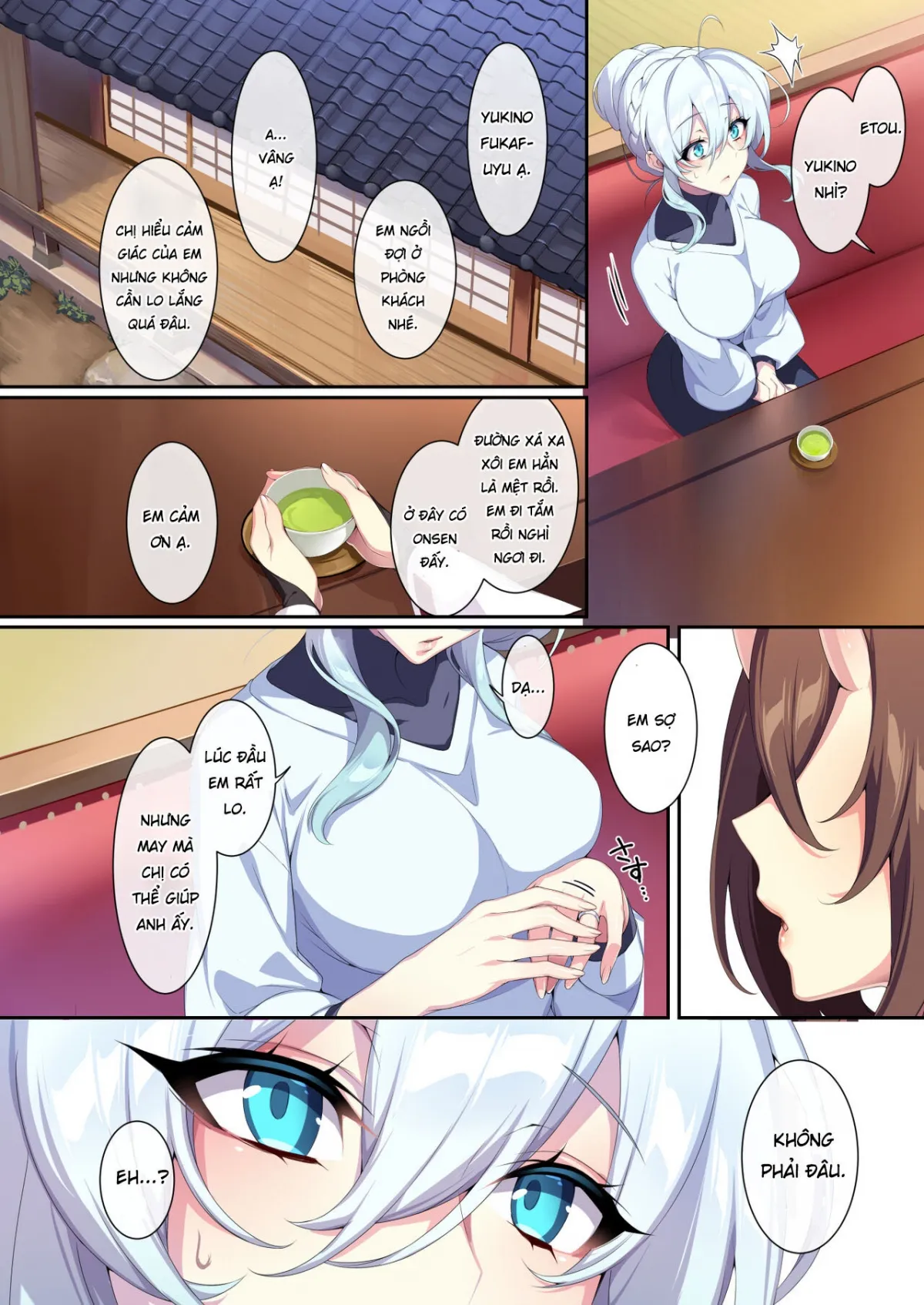 HentaiVN.net - Ảnh 23 - Hitozukiai ga Nigate na Miboujin no Yukionna-san to Noroi no Yubiwa 2 - Chap 1 Địt em vu nữ quỷ