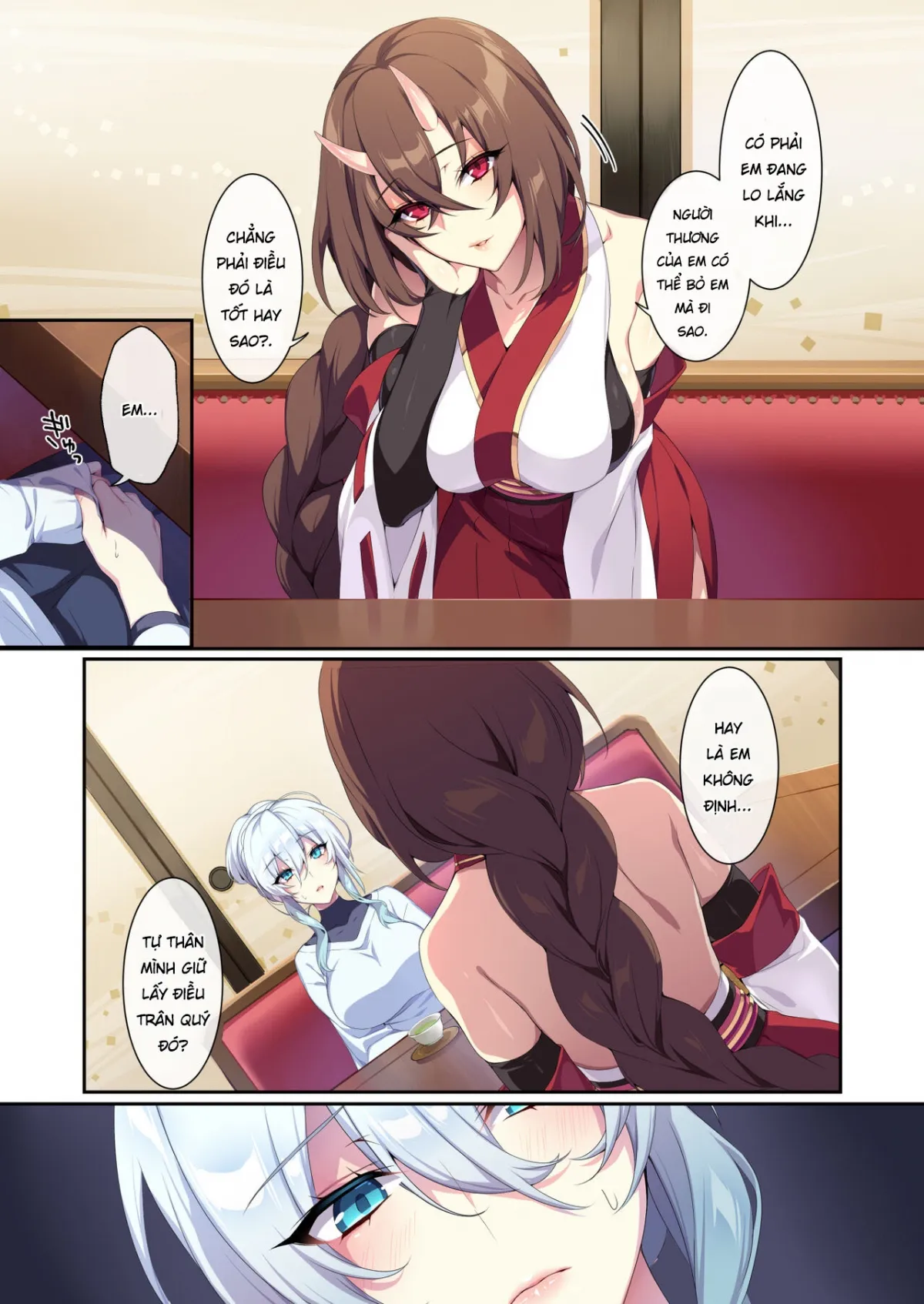 HentaiVN.net - Ảnh 24 - Hitozukiai ga Nigate na Miboujin no Yukionna-san to Noroi no Yubiwa 2 - Chap 1 Địt em vu nữ quỷ