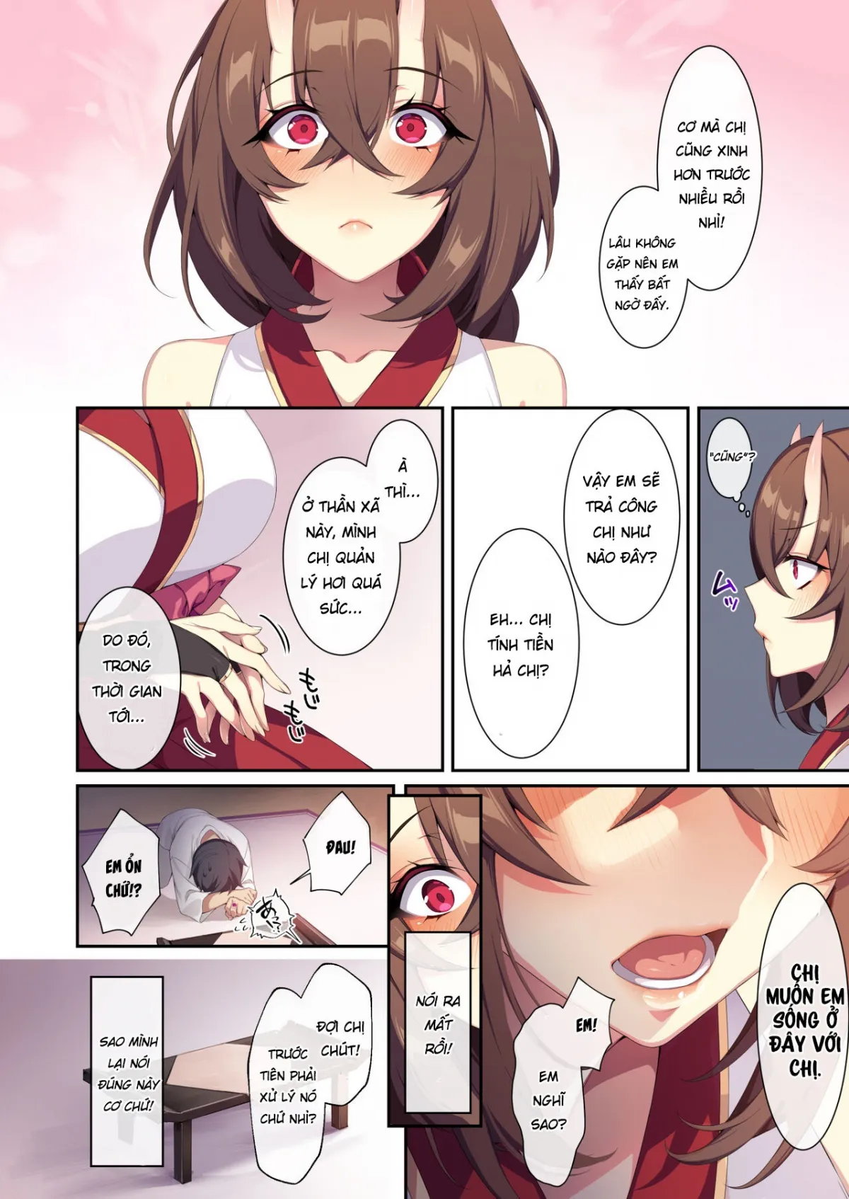 HentaiVN.net - Ảnh 27 - Hitozukiai ga Nigate na Miboujin no Yukionna-san to Noroi no Yubiwa 2 - Chap 1 Địt em vu nữ quỷ