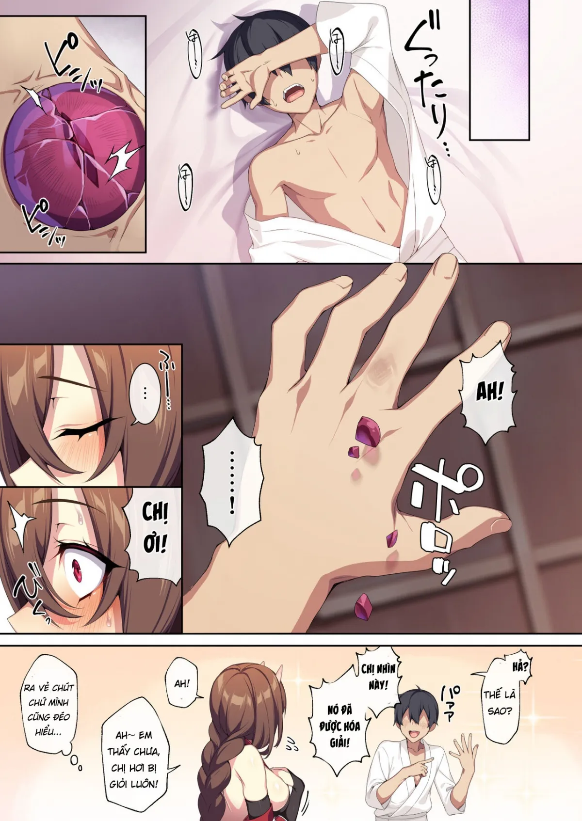 HentaiVN.net - Ảnh 52 - Hitozukiai ga Nigate na Miboujin no Yukionna-san to Noroi no Yubiwa 2 - Chap 1 Địt em vu nữ quỷ
