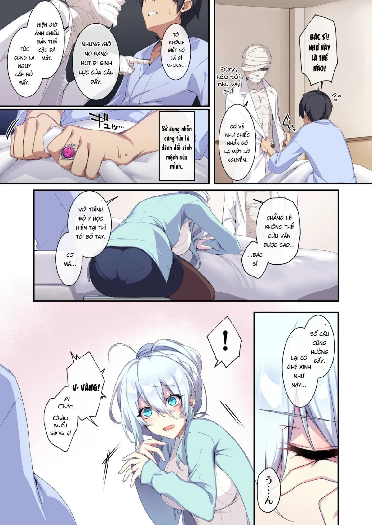 HentaiVN.net - Ảnh 8 - Hitozukiai ga Nigate na Miboujin no Yukionna-san to Noroi no Yubiwa 2 - Chap 1 Địt em vu nữ quỷ