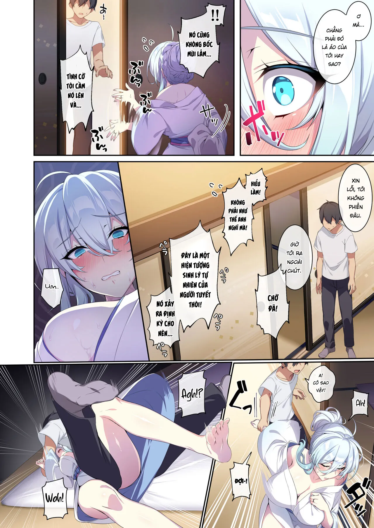 HentaiVN.net - Ảnh 13 - Hitozukiai ga Nigate na Miboujin no Yukionna-san to Noroi no Yubiwa 2 - Chap 2 Bulul tuyết nữ