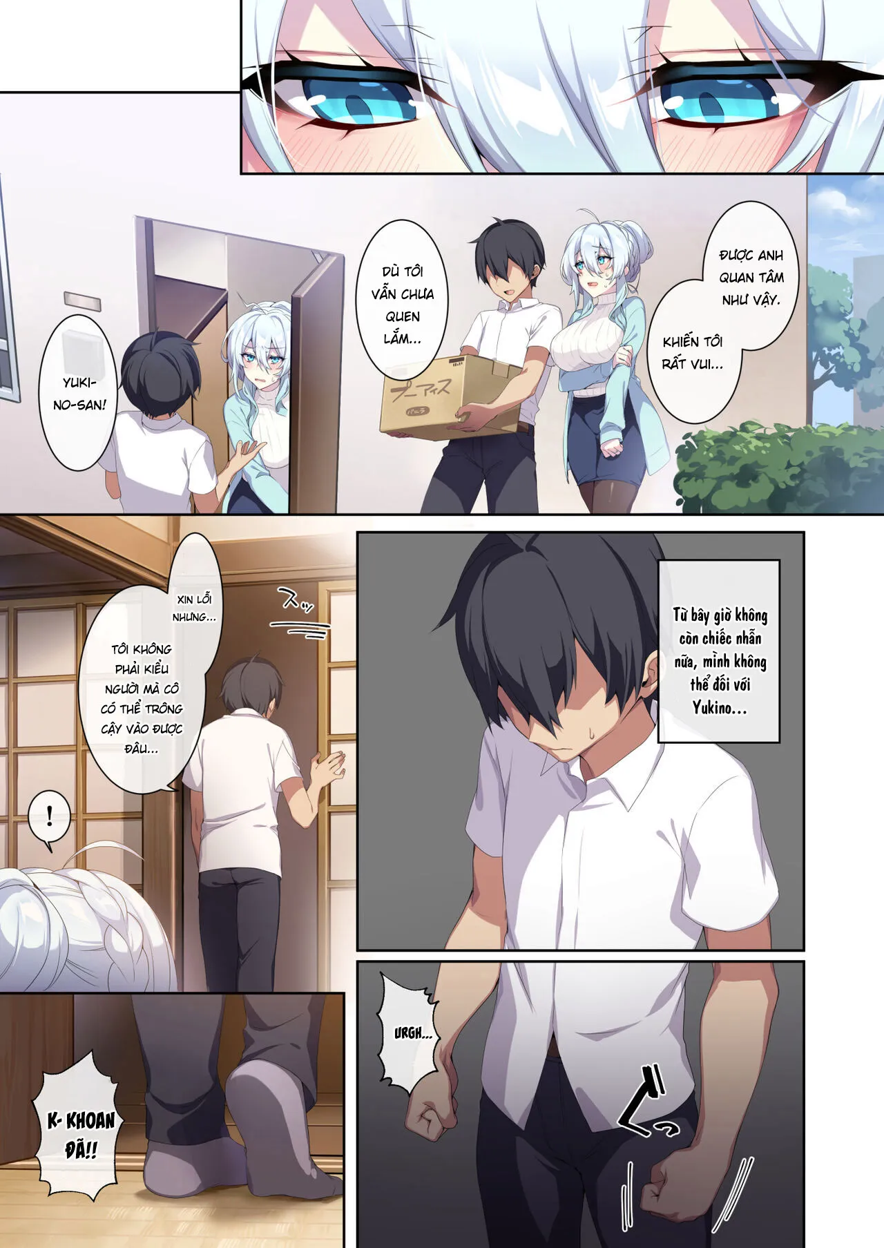 HentaiVN.net - Ảnh 6 - Hitozukiai ga Nigate na Miboujin no Yukionna-san to Noroi no Yubiwa 2 - Chap 2 Bulul tuyết nữ