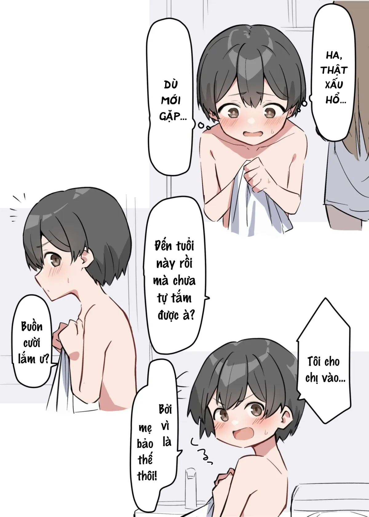 HentaiVN.net - Ảnh 4 - Saki-chan cùng cậu em trai shota [Gal-JK OneShota] - Chap 1