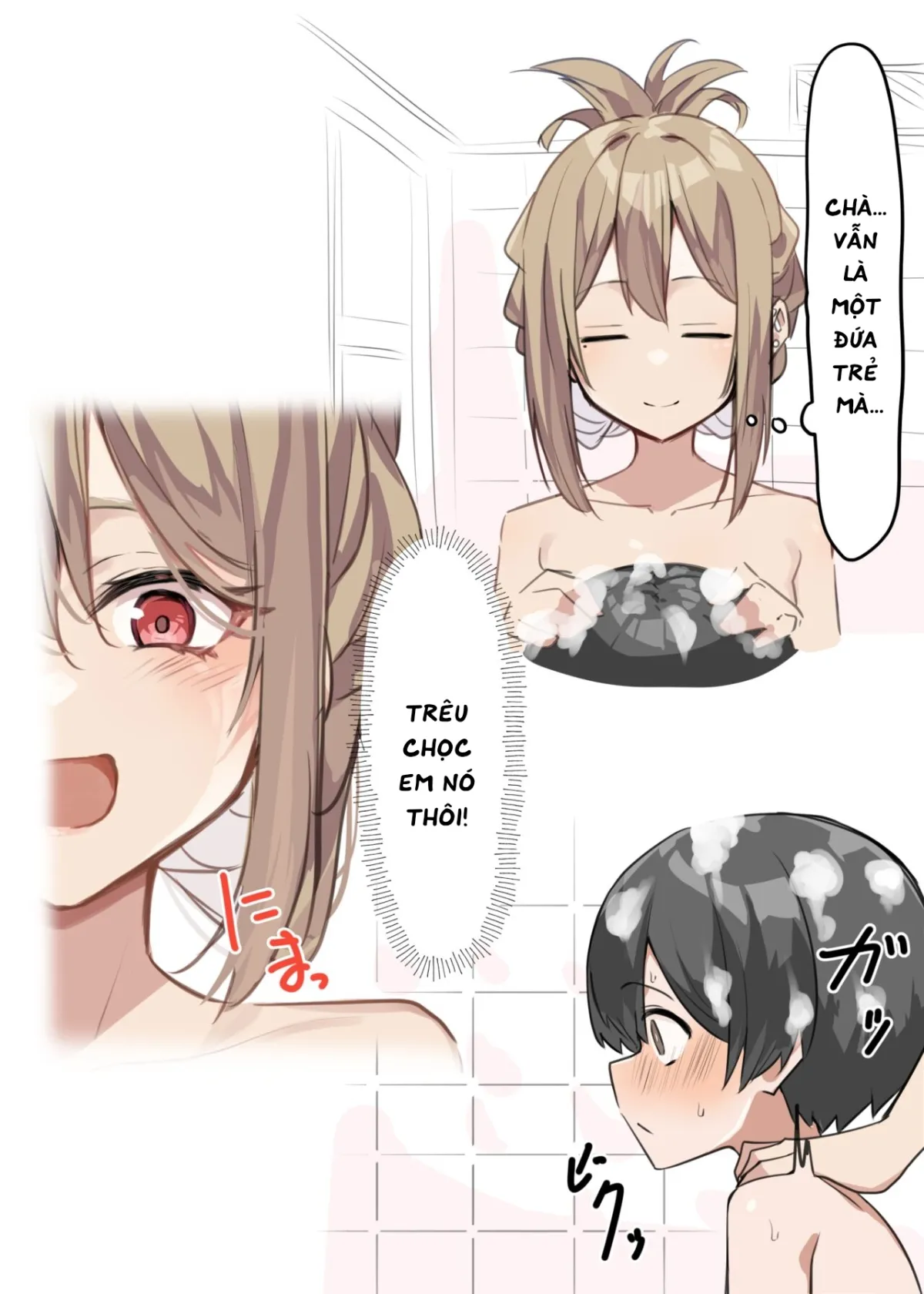 HentaiVN.net - Ảnh 8 - Saki-chan cùng cậu em trai shota [Gal-JK OneShota] - Chap 1