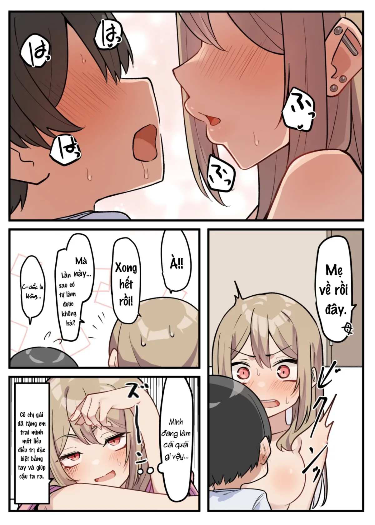 HentaiVN.net - Ảnh 15 - Saki-chan cùng cậu em trai shota [Gal-JK OneShota] - Chap 2