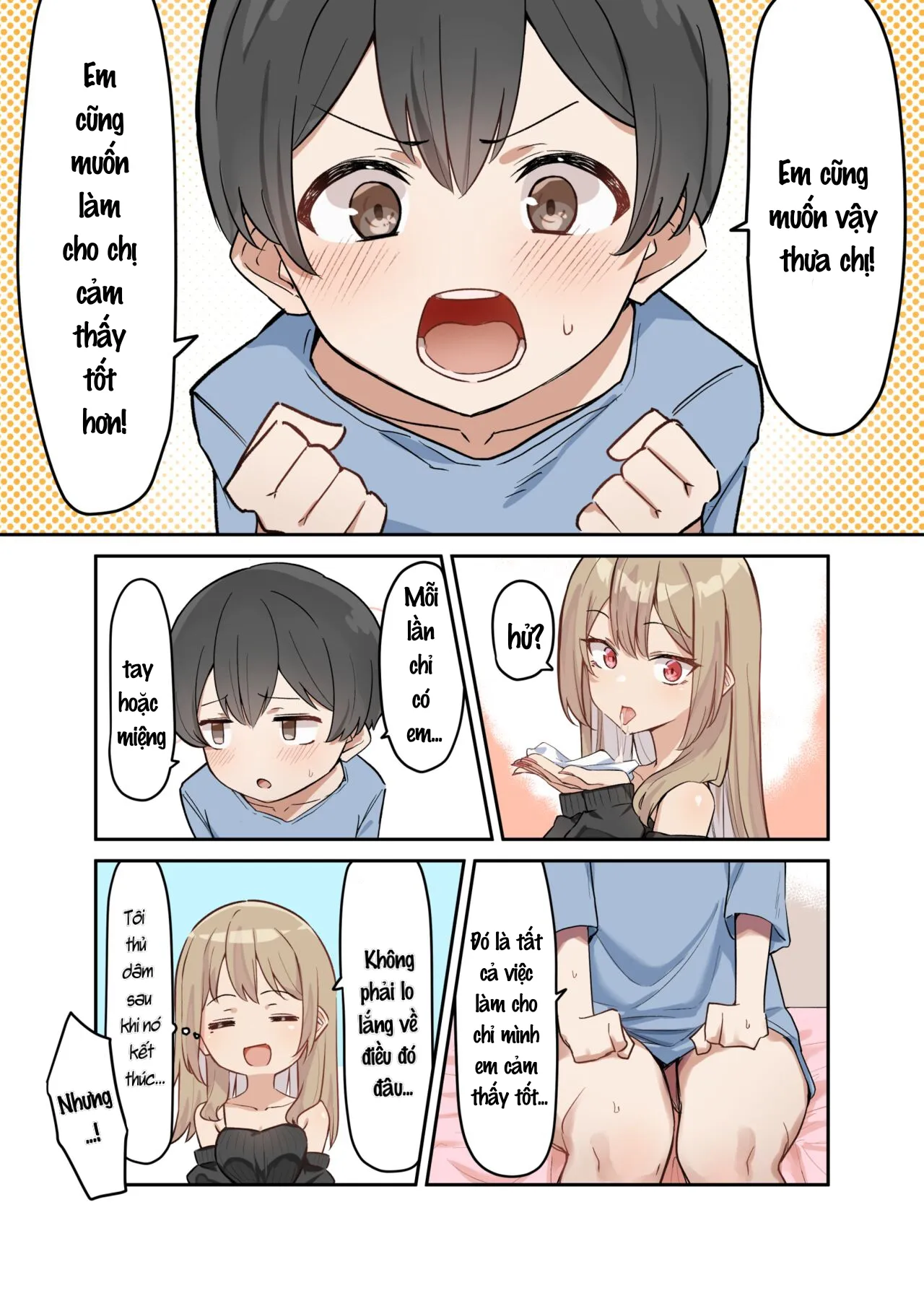 HentaiVN.net - Ảnh 3 - Saki-chan cùng cậu em trai shota [Gal-JK OneShota] - Chap 4