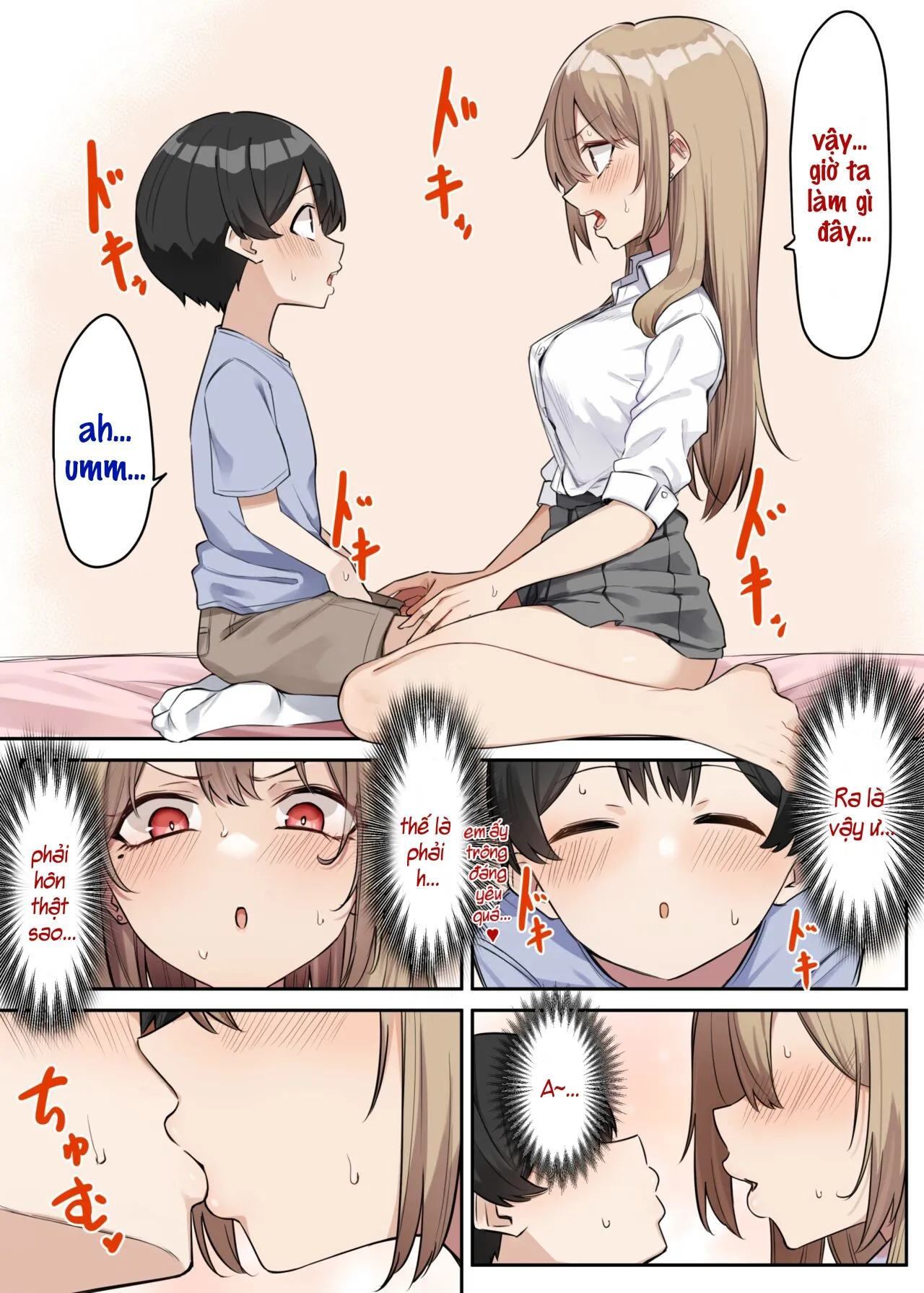 HentaiVN.net - Ảnh 3 - Saki-chan cùng cậu em trai shota [Gal-JK OneShota] - Chap 5