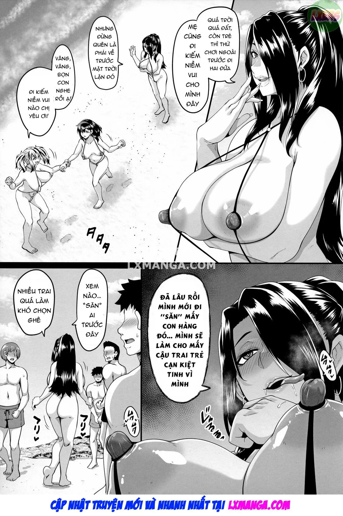 HentaiVN.net - Ảnh 9 - Kazoku Ryokou Wa Yarimoku Beach De Sex Zanmai ~Onee-Chan Hen~ - Chap 1 ~Onee-Chan Hen~