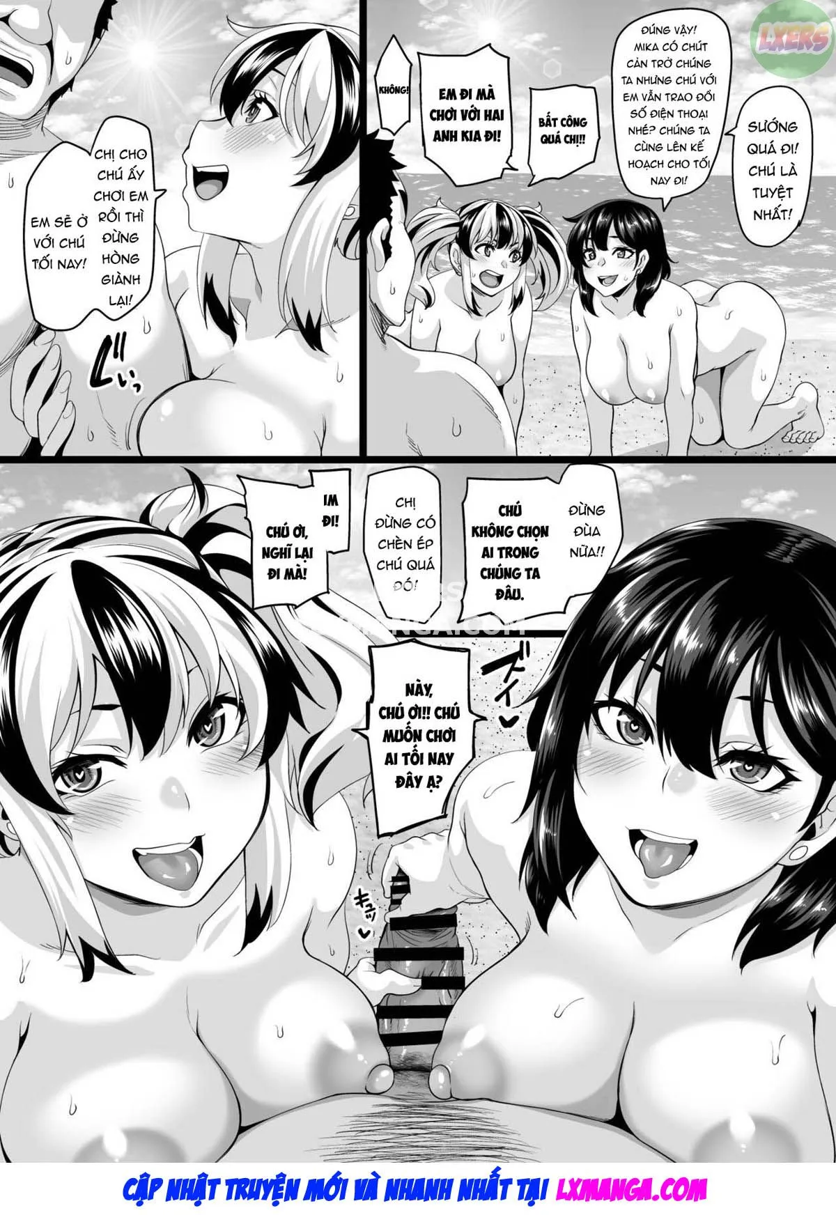 HentaiVN.net - Ảnh 104 - Kazoku Ryokou Wa Yarimoku Beach De Sex Zanmai ~Onee-Chan Hen~ - Chap 2 ~Imouto-chan Hen~