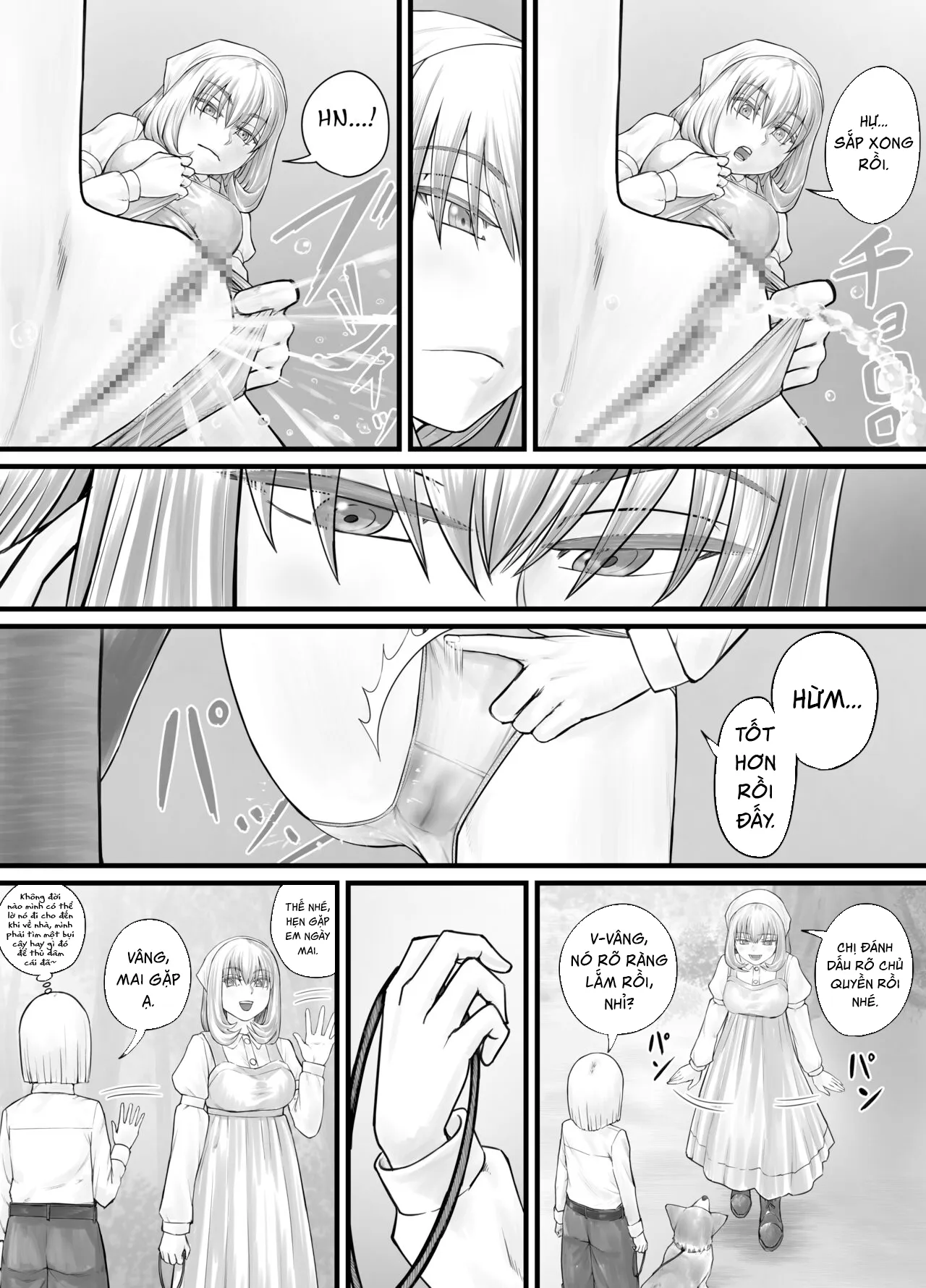 HentaiVN.net - Ảnh 50 - お姉さんにおしっこを見せてもらえる漫画 - Chap 3 + 4 + 5