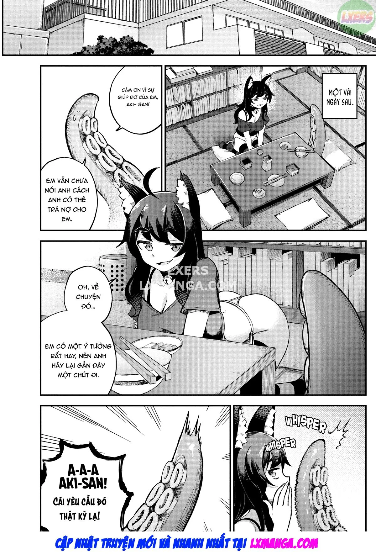 HentaiVN.net - Ảnh 8 - Người hầu của tôi là quái vật xúc tu - Chap 1