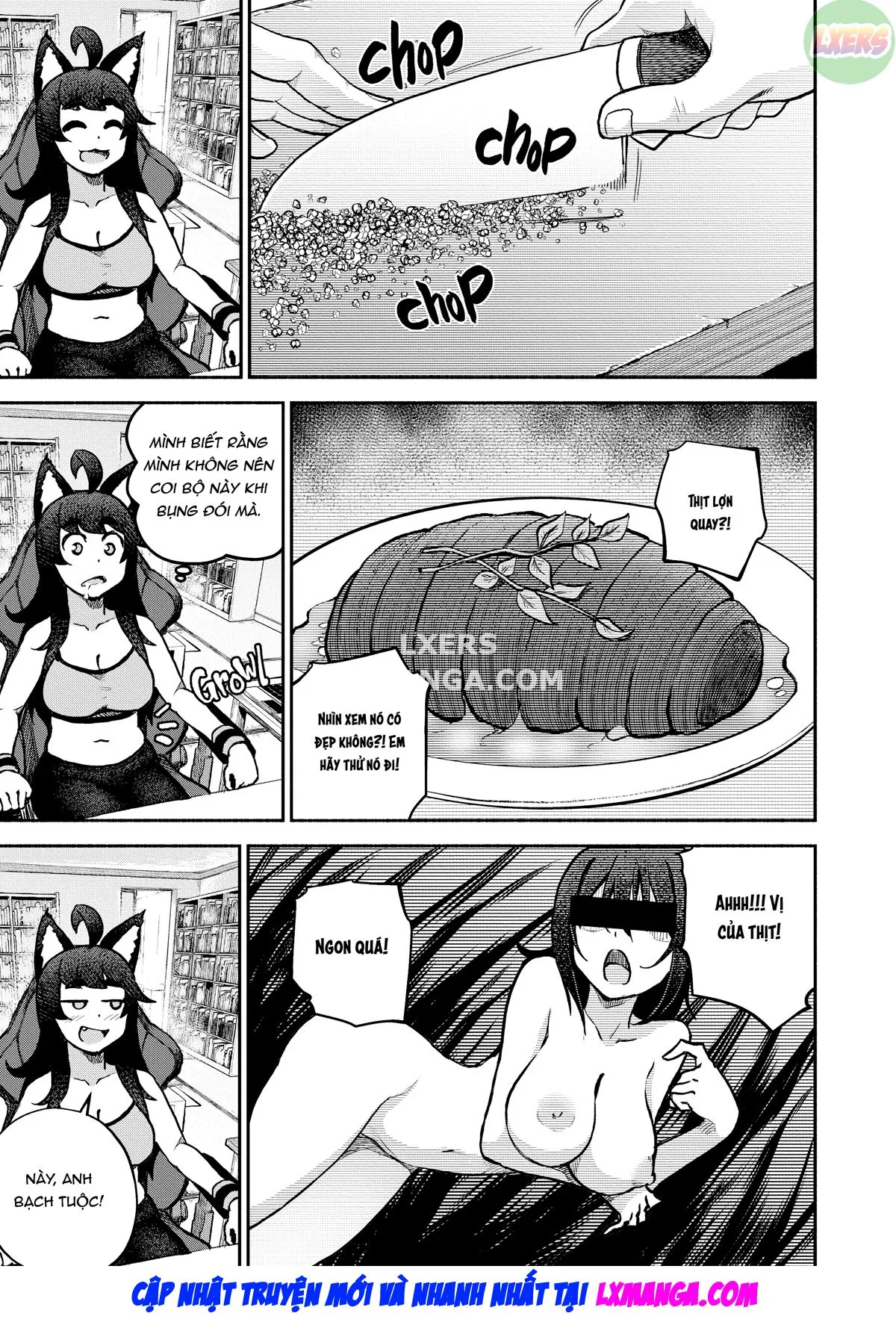 HentaiVN.net - Ảnh 3 - Người hầu của tôi là quái vật xúc tu - Chap 3