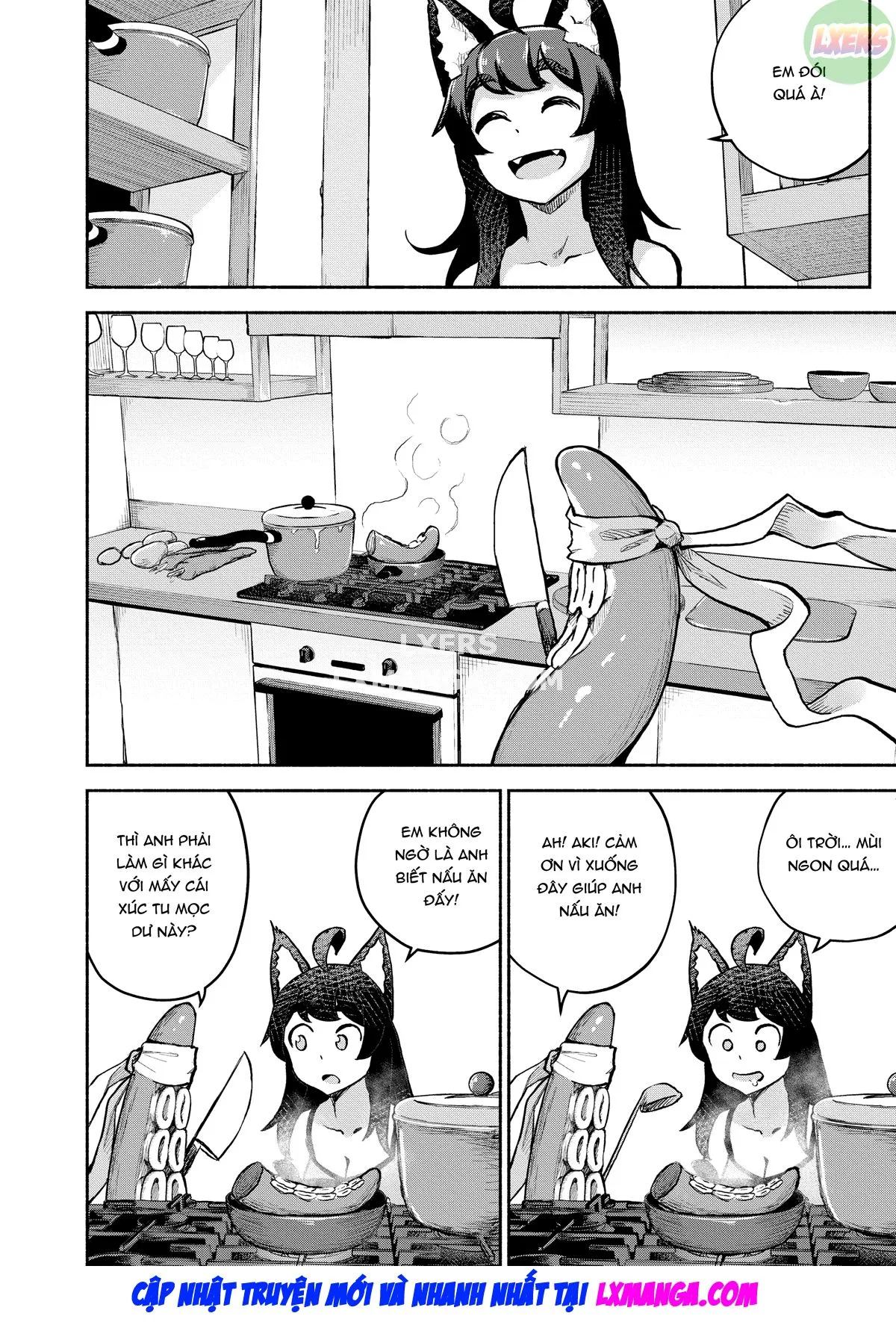 HentaiVN.net - Ảnh 4 - Người hầu của tôi là quái vật xúc tu - Chap 3