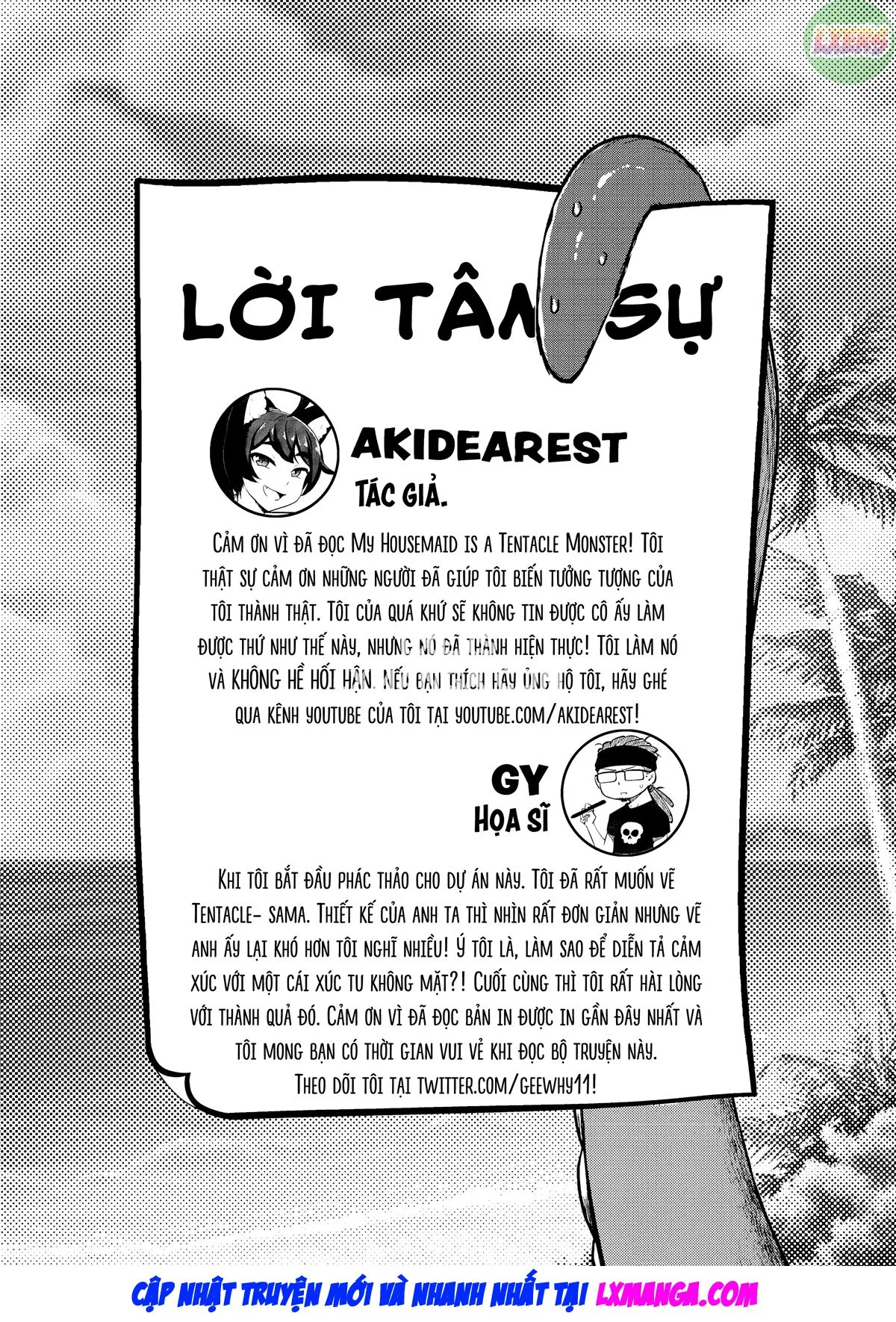 HentaiVN.net - Ảnh 17 - Người hầu của tôi là quái vật xúc tu - Chap 4 - [END]