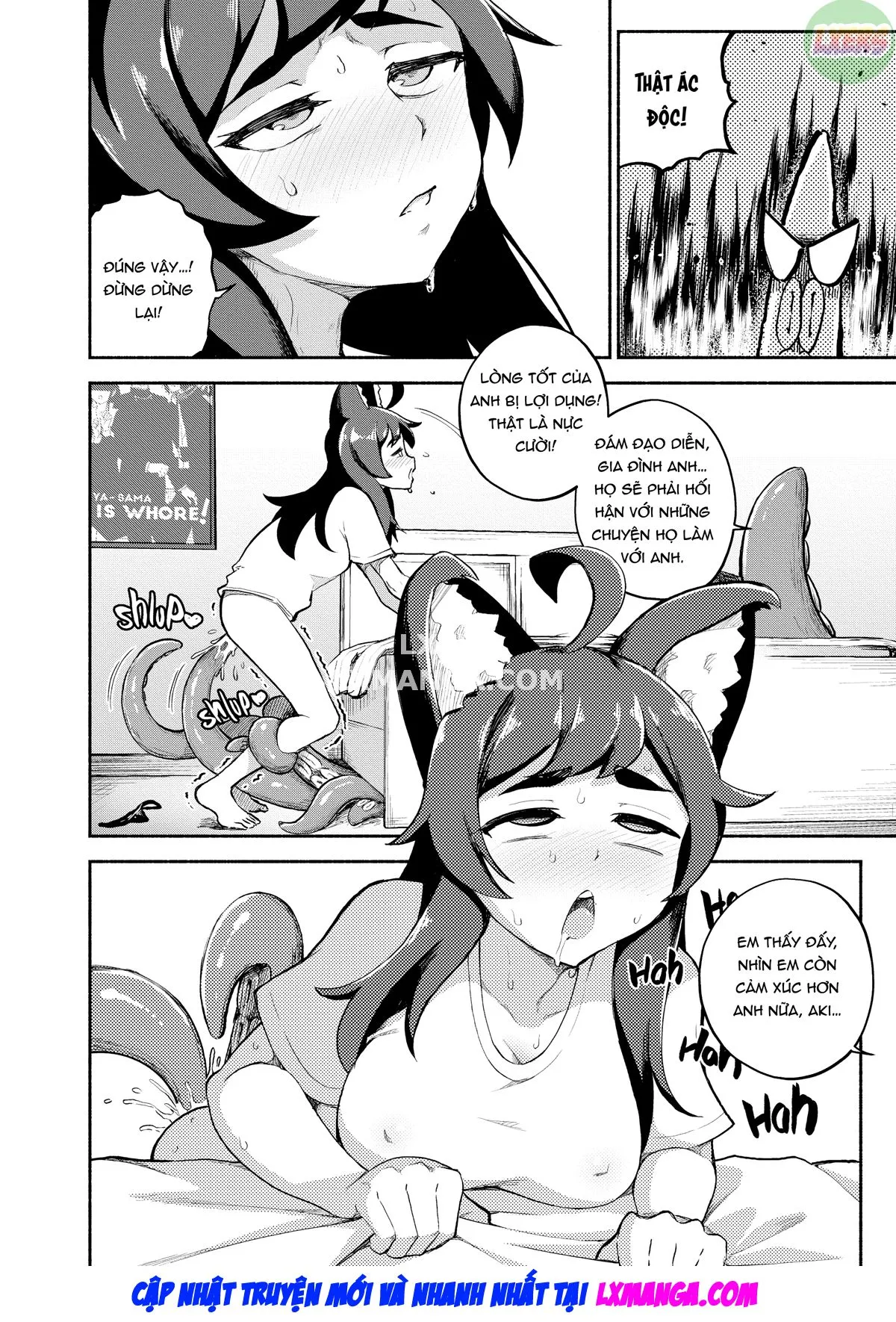 HentaiVN.net - Ảnh 8 - Người hầu của tôi là quái vật xúc tu - Chap 4 - [END]
