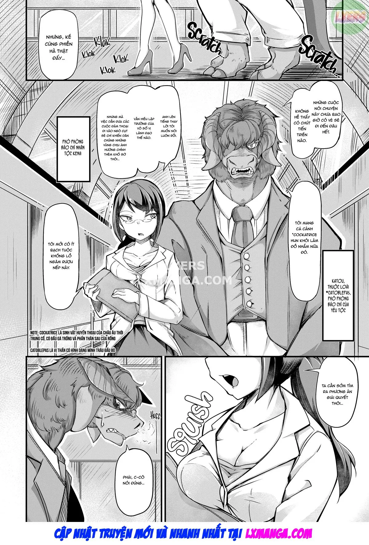 HentaiVN.net - Ảnh 8 - Reconstruction!? Interspecies Insemination - Chap 1