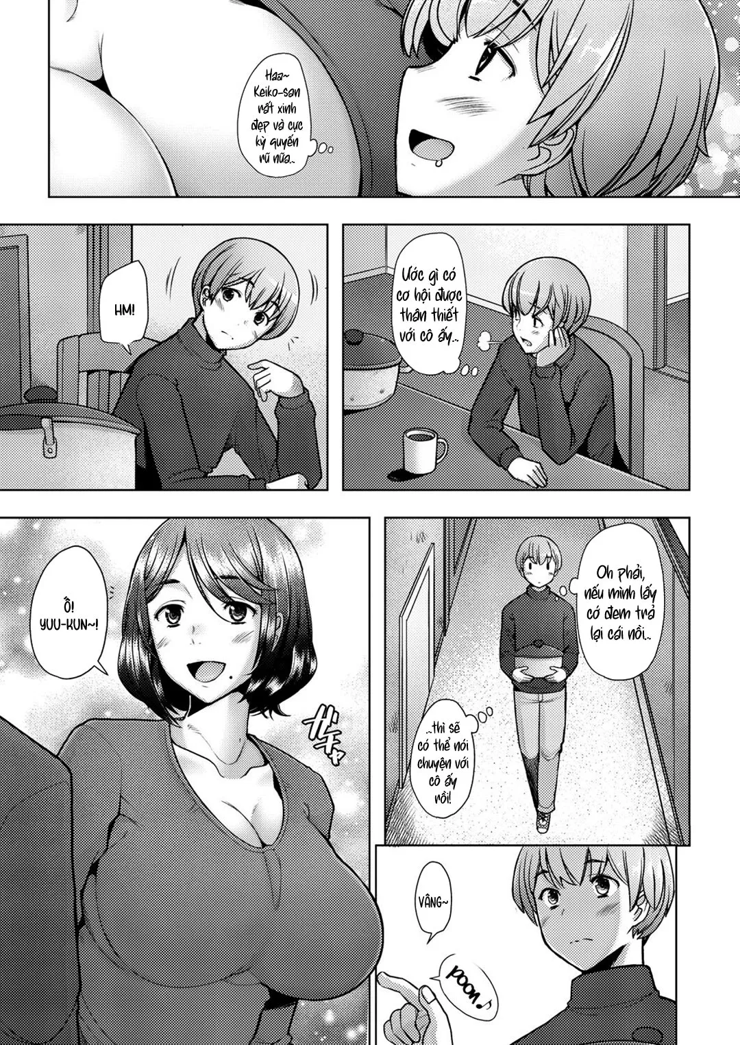 HentaiVN.net - Ảnh 4 - Người mẹ hàng xóm là bạn tình của tôi [Tonari no Mama wa Boku no SeFri; The Mommy Next Door is My Sex Friend] - Oneshot